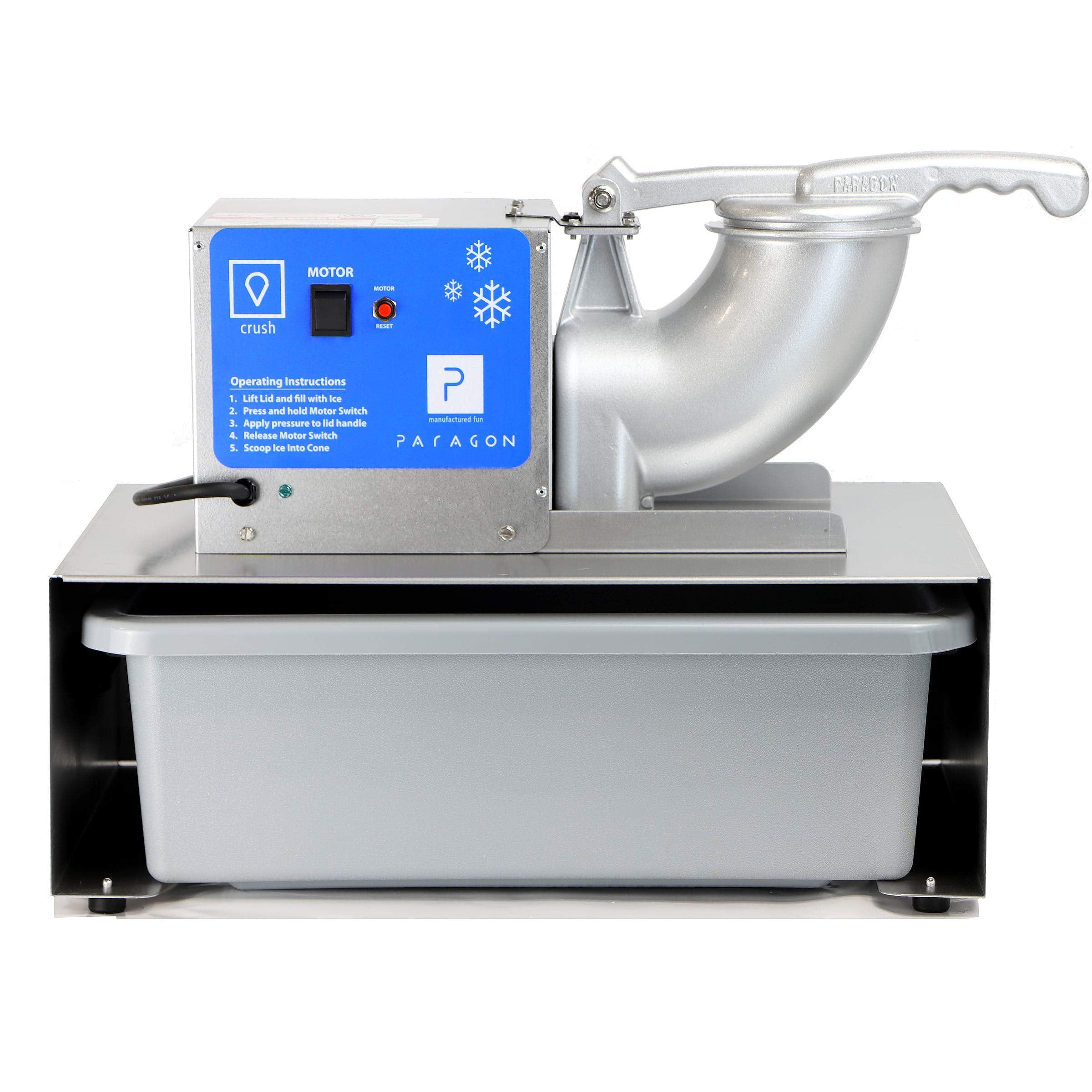 Paragon Port-A-Blast SNO Cone Machine for Professional Concessionaires Requiring Commercial Heavy Duty Snow Cone Equipment 1/3 H