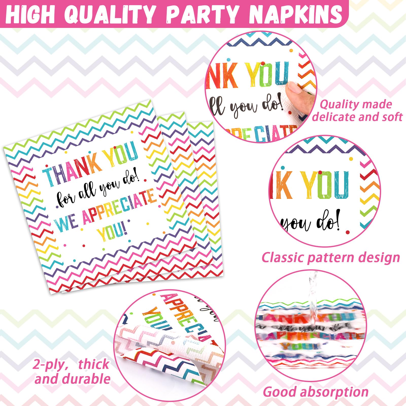 Thank You Party Plates Napkins We Appreciate You Tableware Teacher Appreciation Dinnerware Be Thankful To Teacher Doctor Staff D