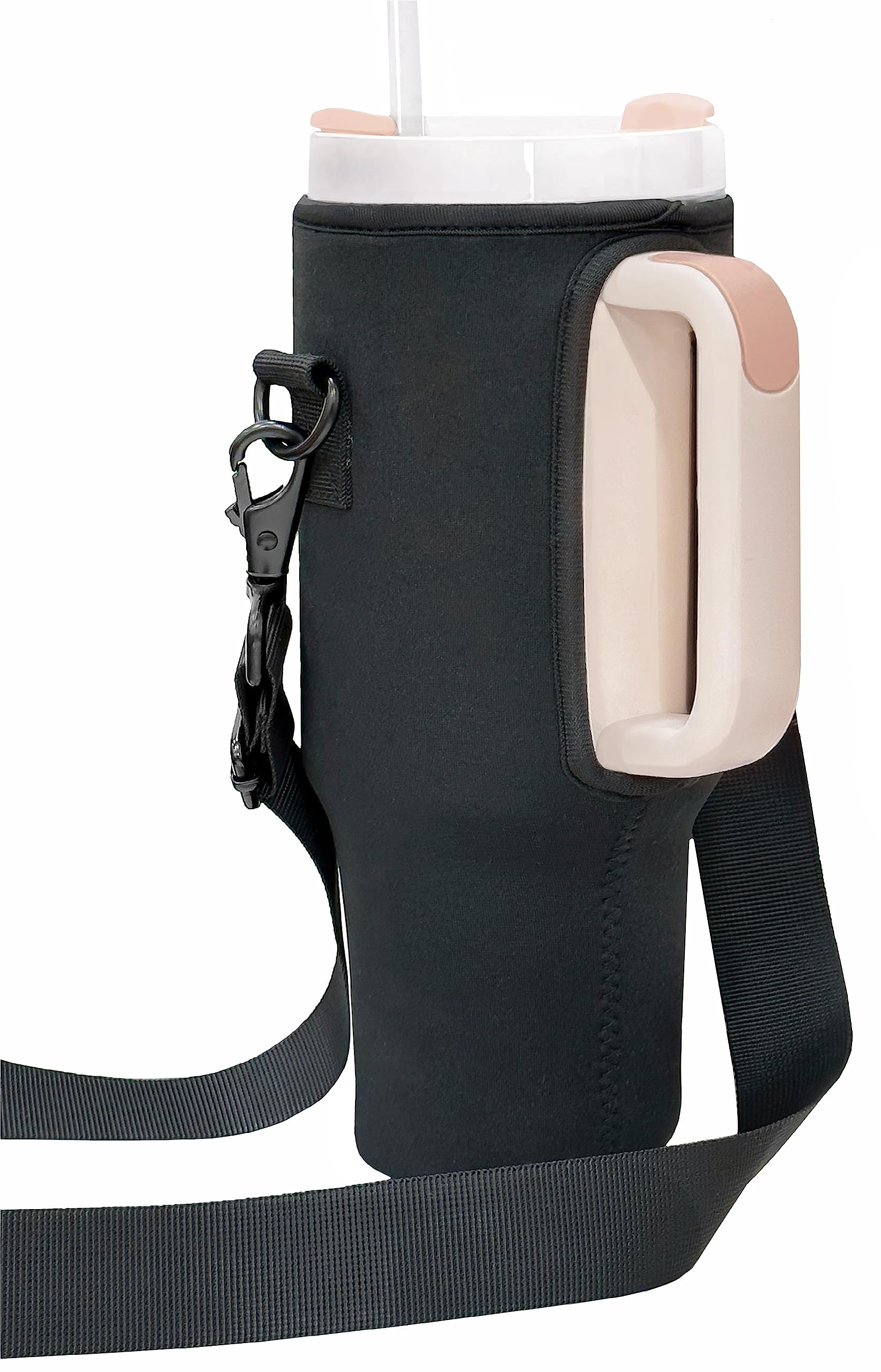 Fitted Sling Bag For Stanley 40 Oz Tumbler With Handle, Protective Sleeve Replacement Cover With Shoulder Strap, 40Oz Adventure