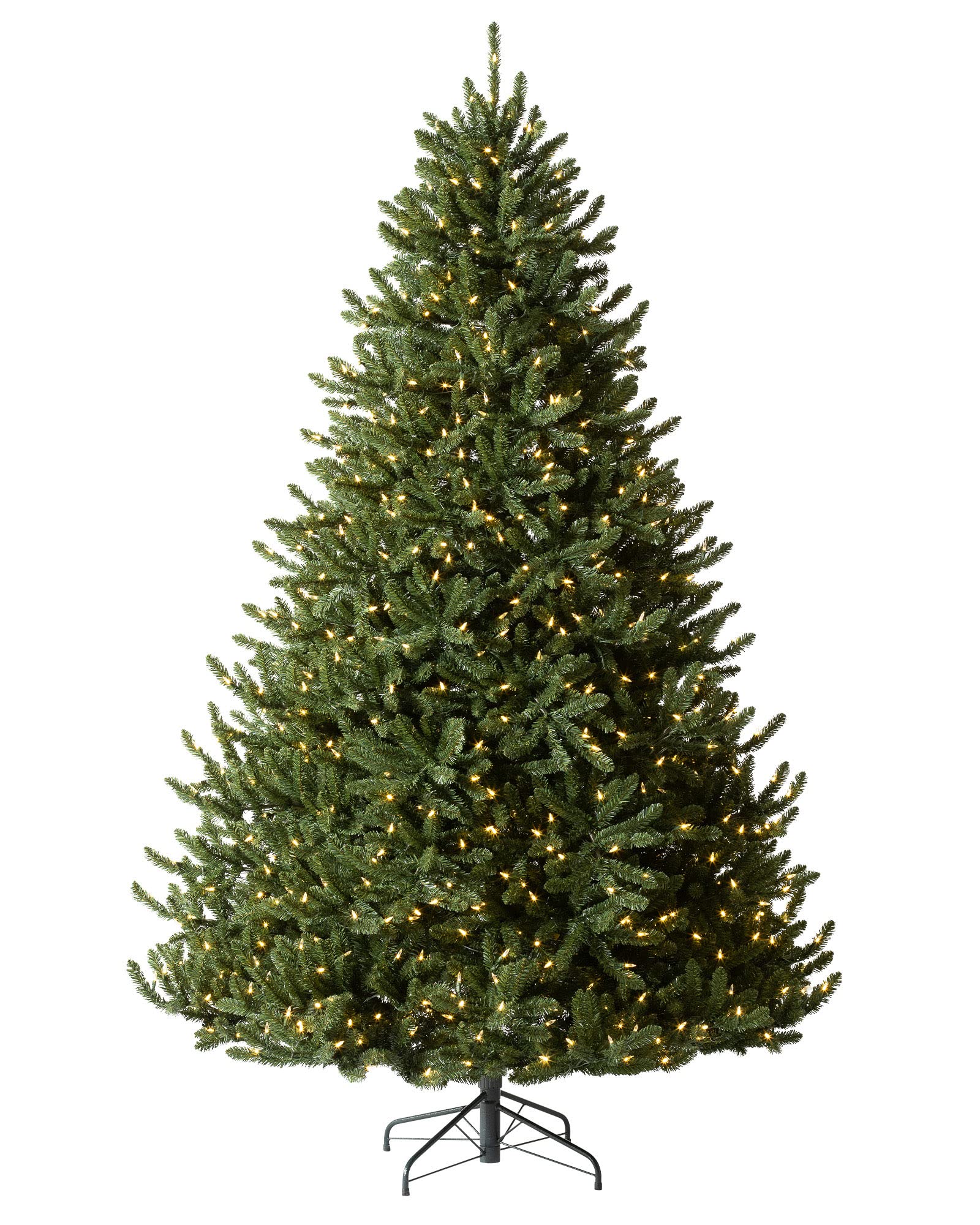 Treetopia Green Artificial Christmas Tree | Alexander Fir - 7.5 Ft | Prelit with 900 LED Candlelight Clear Lights | Includes Tre