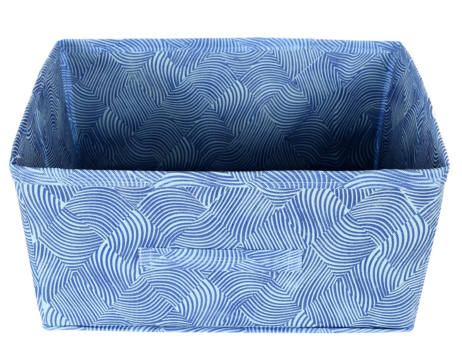 Kuber Industries Laheriya Print Non Woven Fabric Modular Closet Organizer Box With Handle For Cube Storage Units In Closet, Bedr