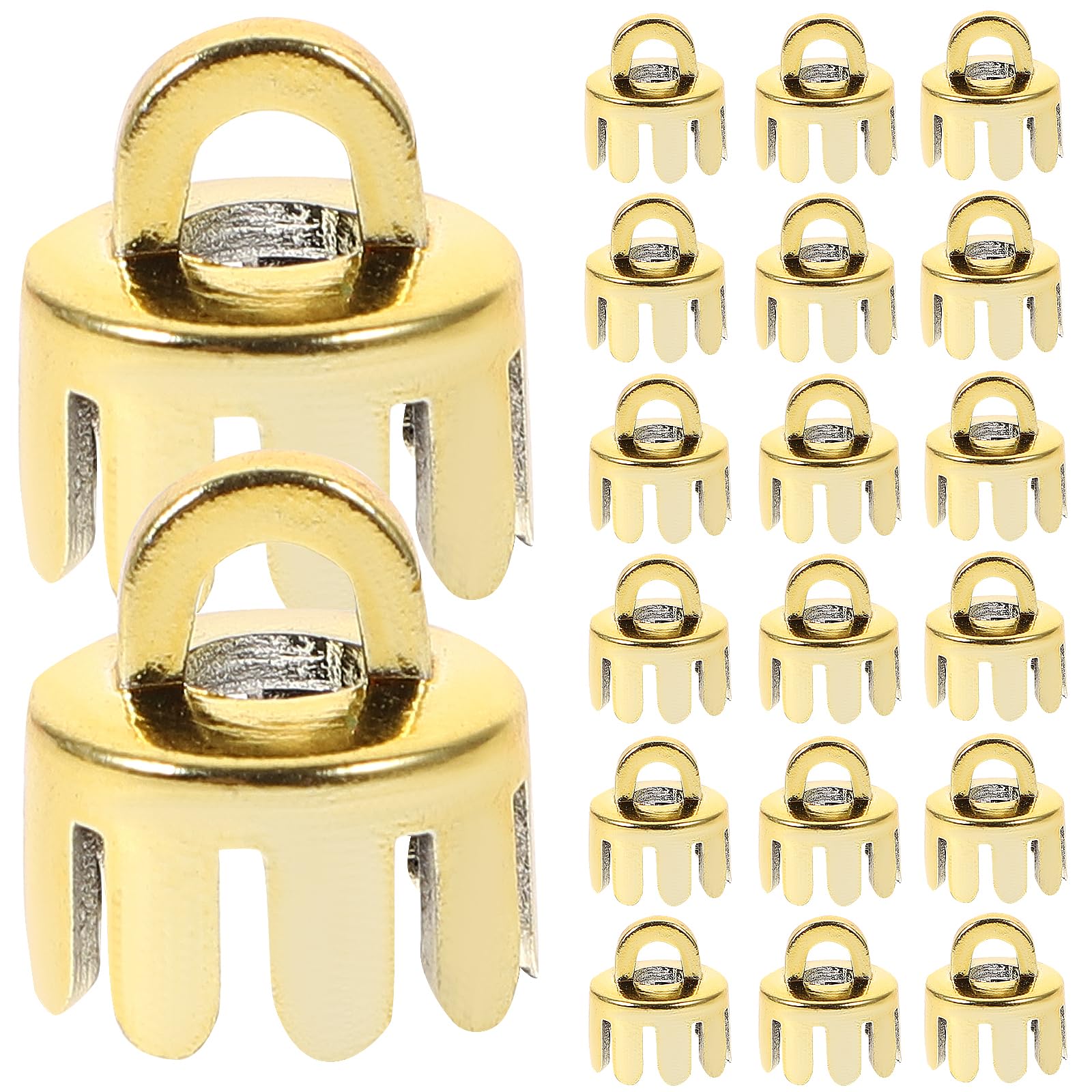 Gadpiparty 10pcs Christmas Pendant Caps Decorative Props for Ornaments Lightweight Plastic End Caps for Hanging for Holiday Home
