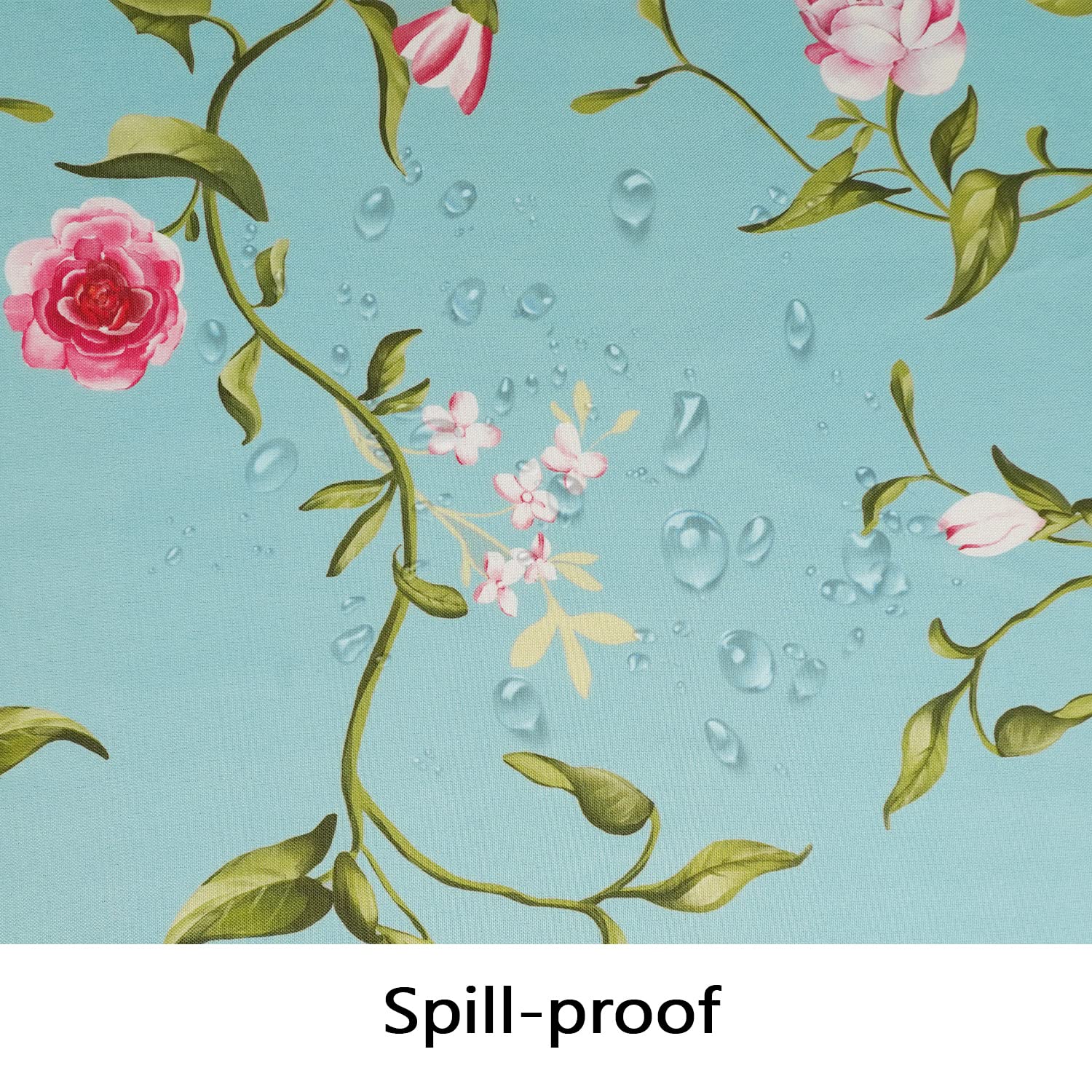 Bnejvif Plum Flower Oval Print Tablecloth, Spring Patterned Oval Tablecloth, Summer Food Network Oval Tablecloth Waterproof Wrin