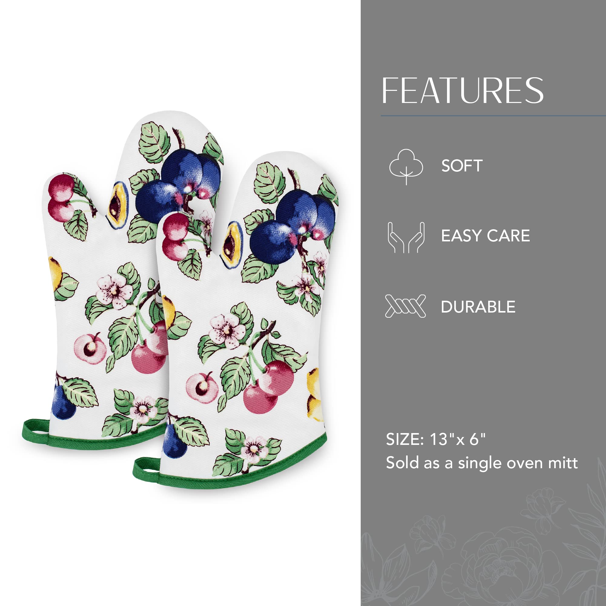 Villeroy & Boch French Garden Oven Mitt, Single Oven Mitt, Kitchen Decor