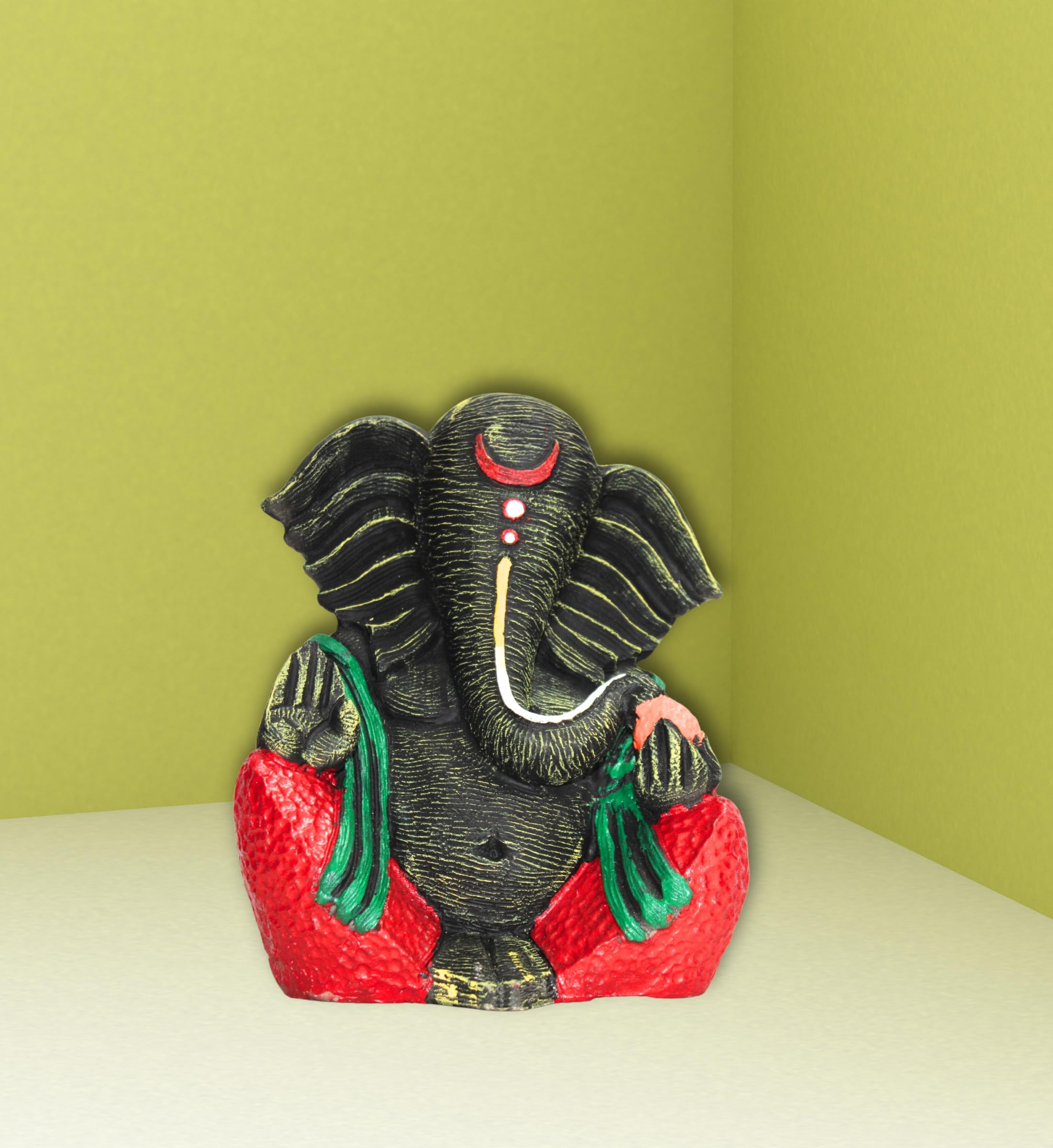 Stark Dcor Opulent Ganesh Display Pedestalganpati Idol For Home Decor Puja Lord Ganesh Statue Gift For Office Desk Puja Room Fig