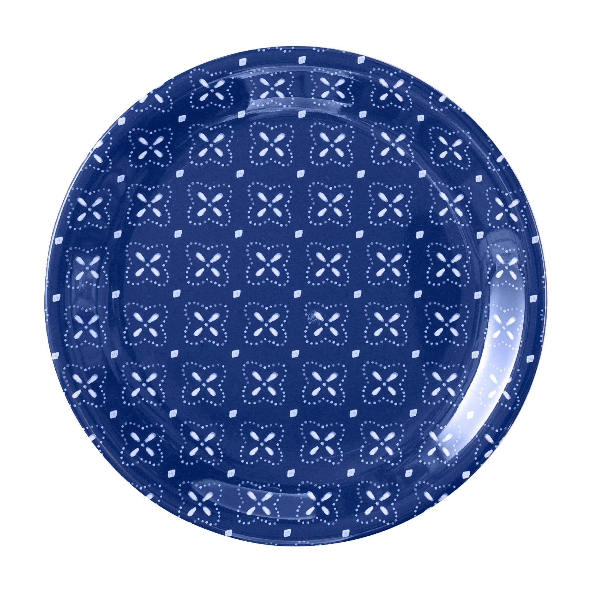 Upware 4-Piece 6.75 Inch Melamine Dessert Plates Appetizer Dinner Plates Small Serving Plates Party Plates Round Plate For Desse