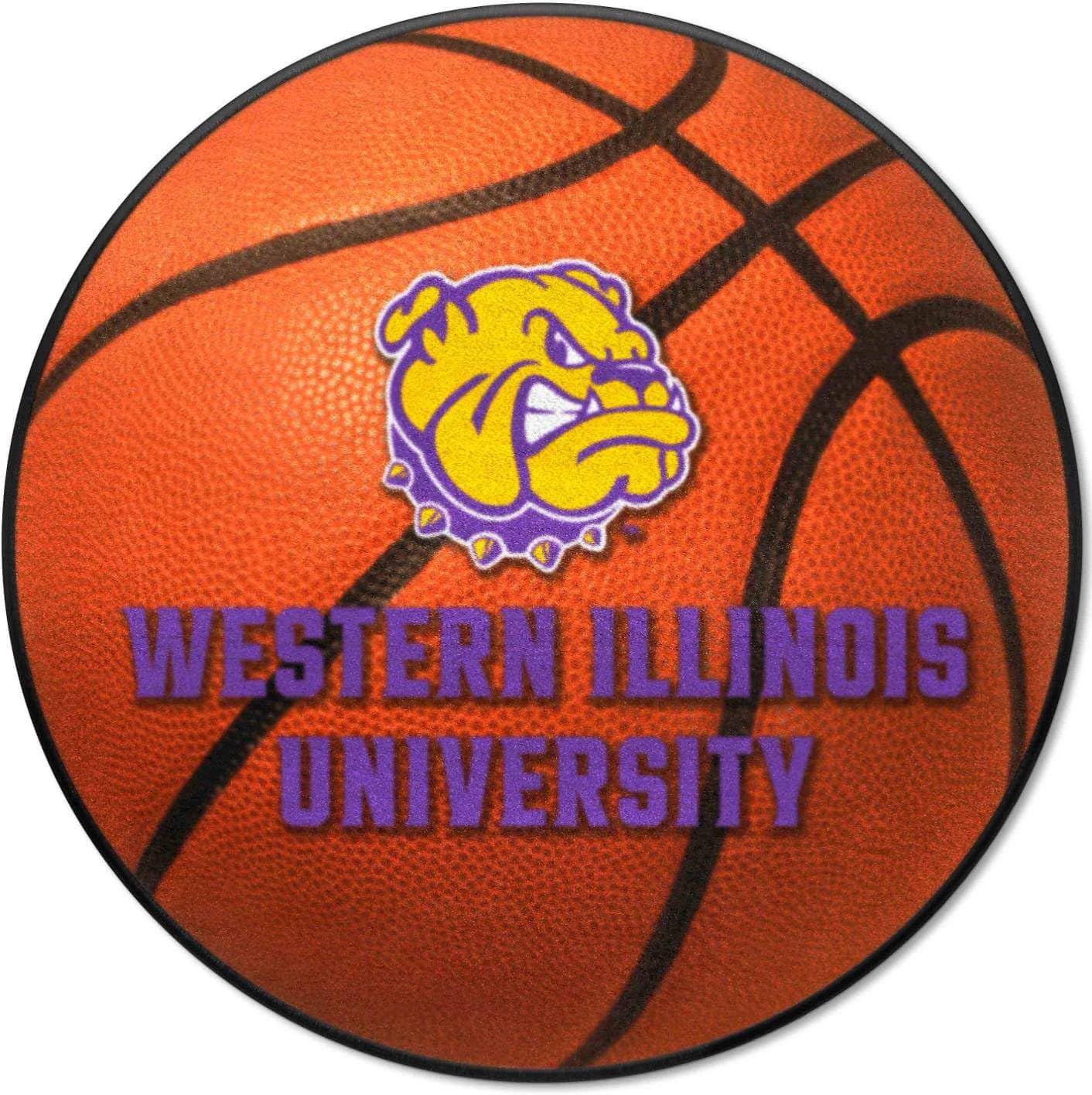 Western Illinois Basketball Mat 27 diameter