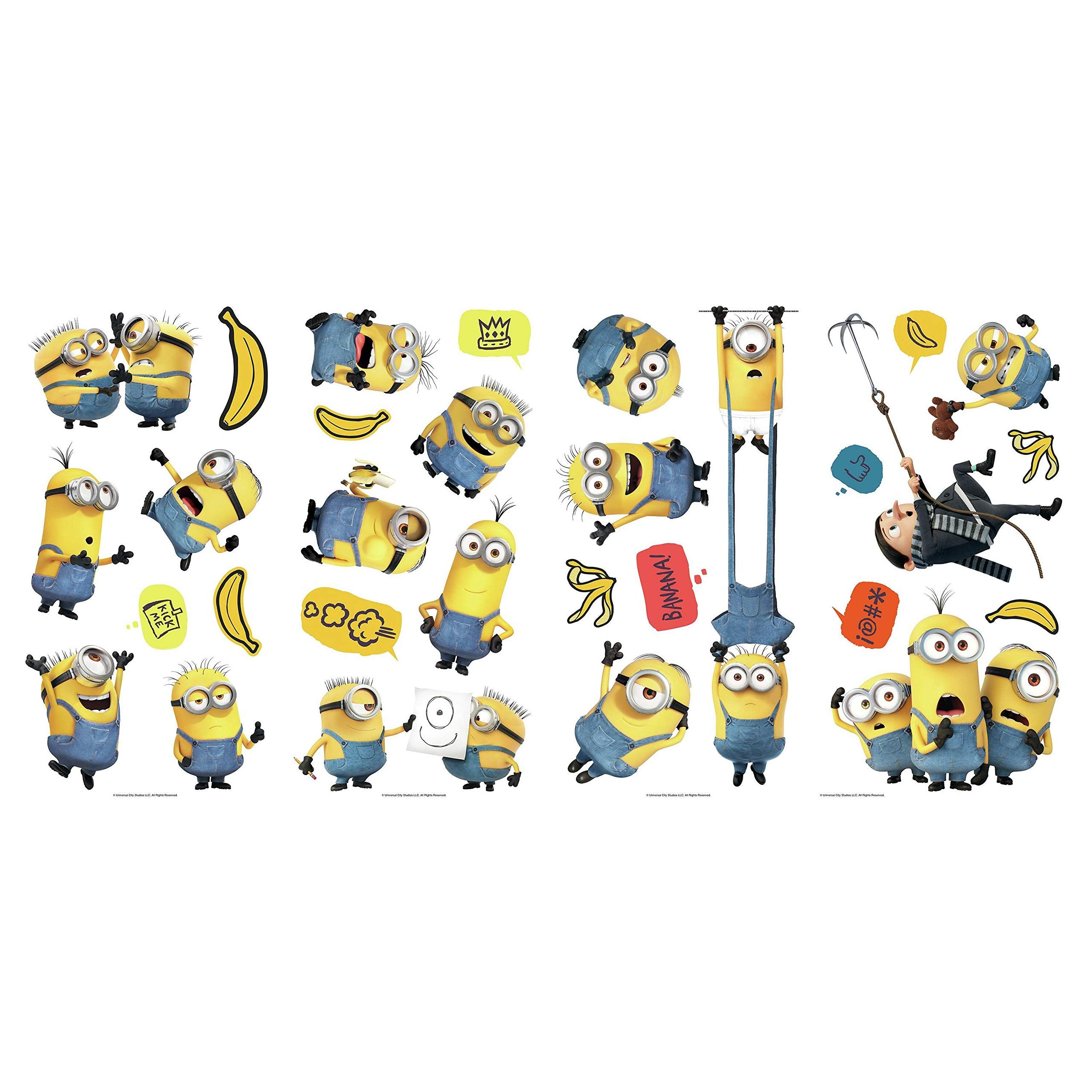 Roommates Minions: The Rise Of Gru Peel And Stick Wall Decals , Rmk4309Scs