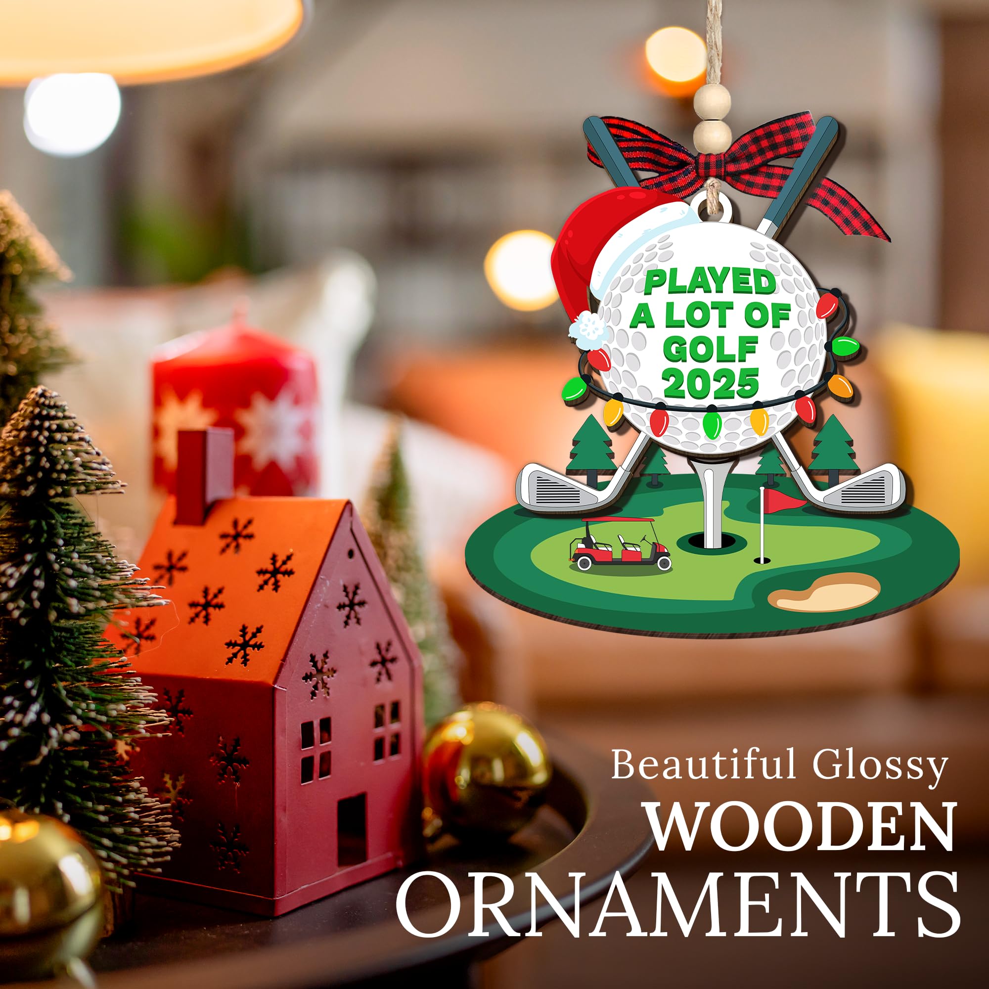 HEXMOZ Golf Christmas Ornaments 2025 - Christmas Golf Gifts for Men - Golfing Gifts for Golfers, Players, Fans - Cool Sports Pre