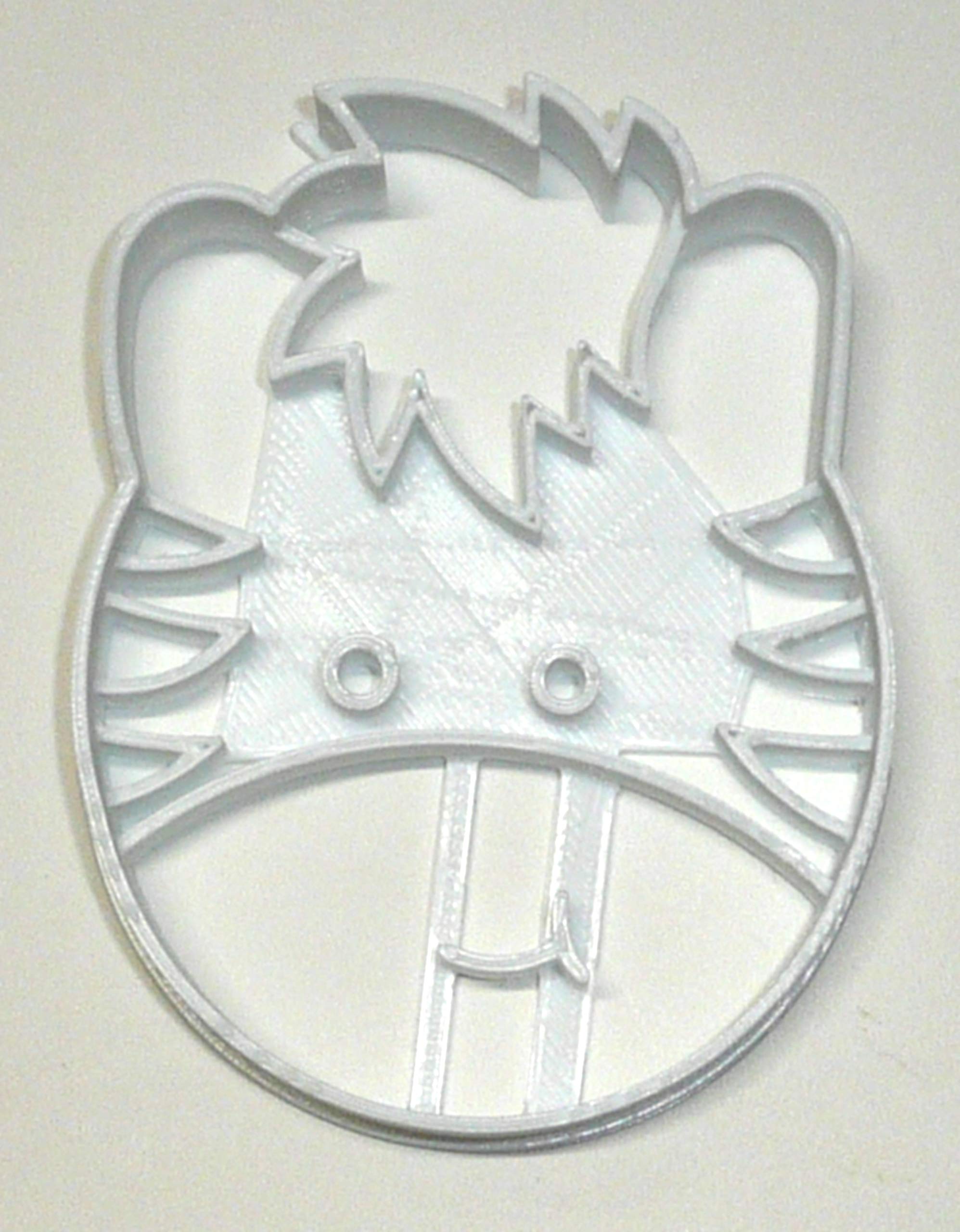 Zebra Detailed Face Head Zoo Animal Safari Black And White Stripes Cookie Cutter Usa Pr2626