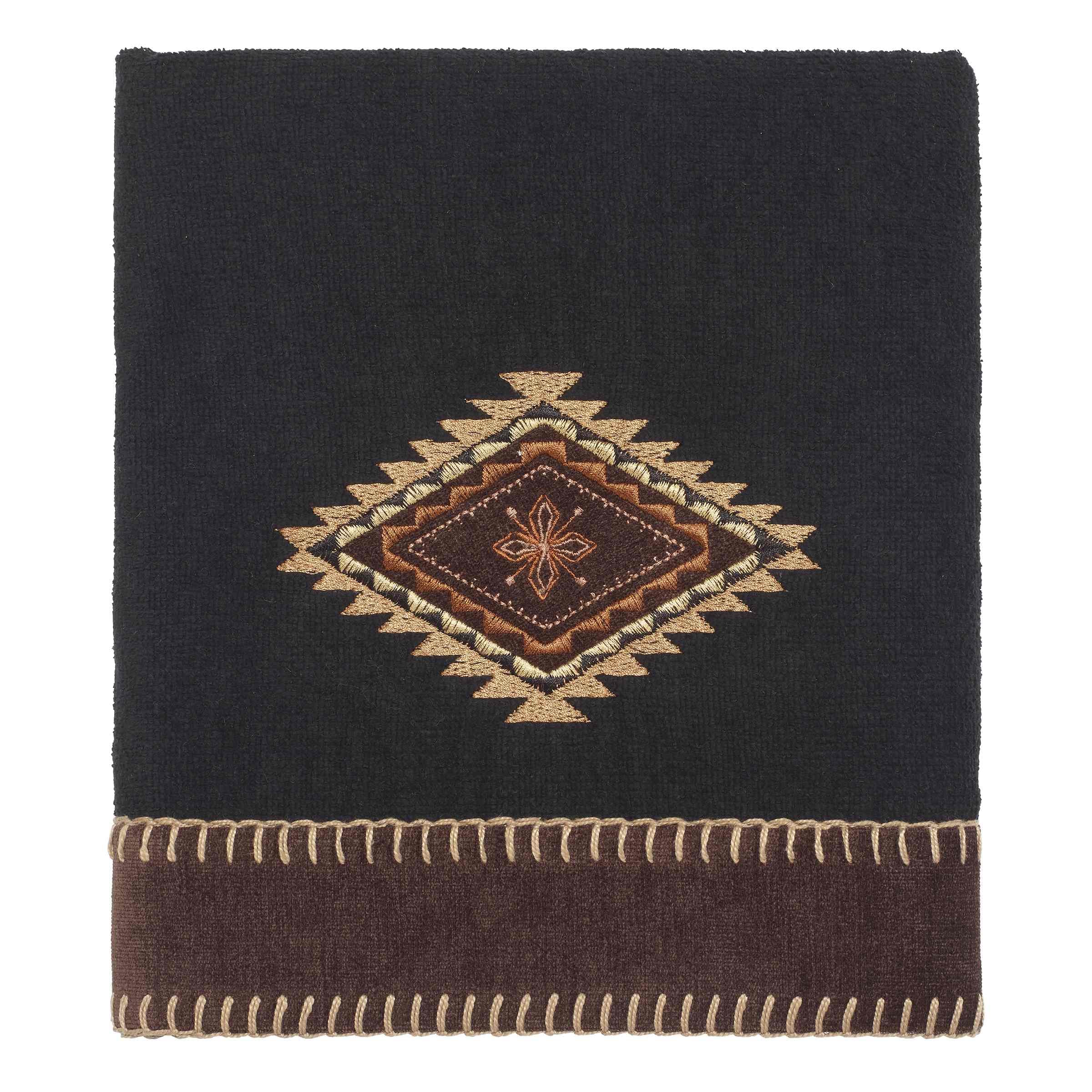 Avanti Linens 17722Blk Mojave Hand Towel, Black, 28.00'' X 16.00''