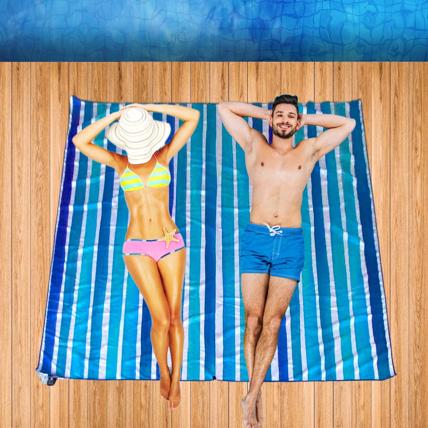 Elite Trend Microfiber Lightweight Beach Towel For Travel - Extra Large Xl 78X35, Large 71X31, Family 72X72 Swim, Pool, Yoga, Tr