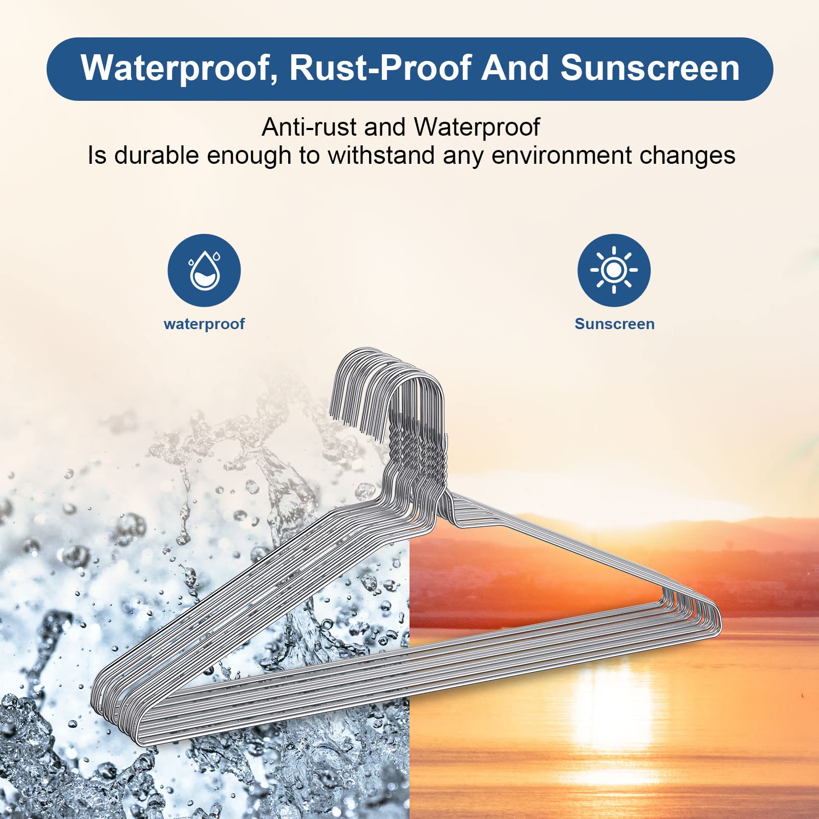 Specilite Wire Hangers 200 Packs, Metal Wire Clothes Hanger Bulk For Coats, Space Saving Metal Hangers Non Slip 16 Inch 12 Gauge