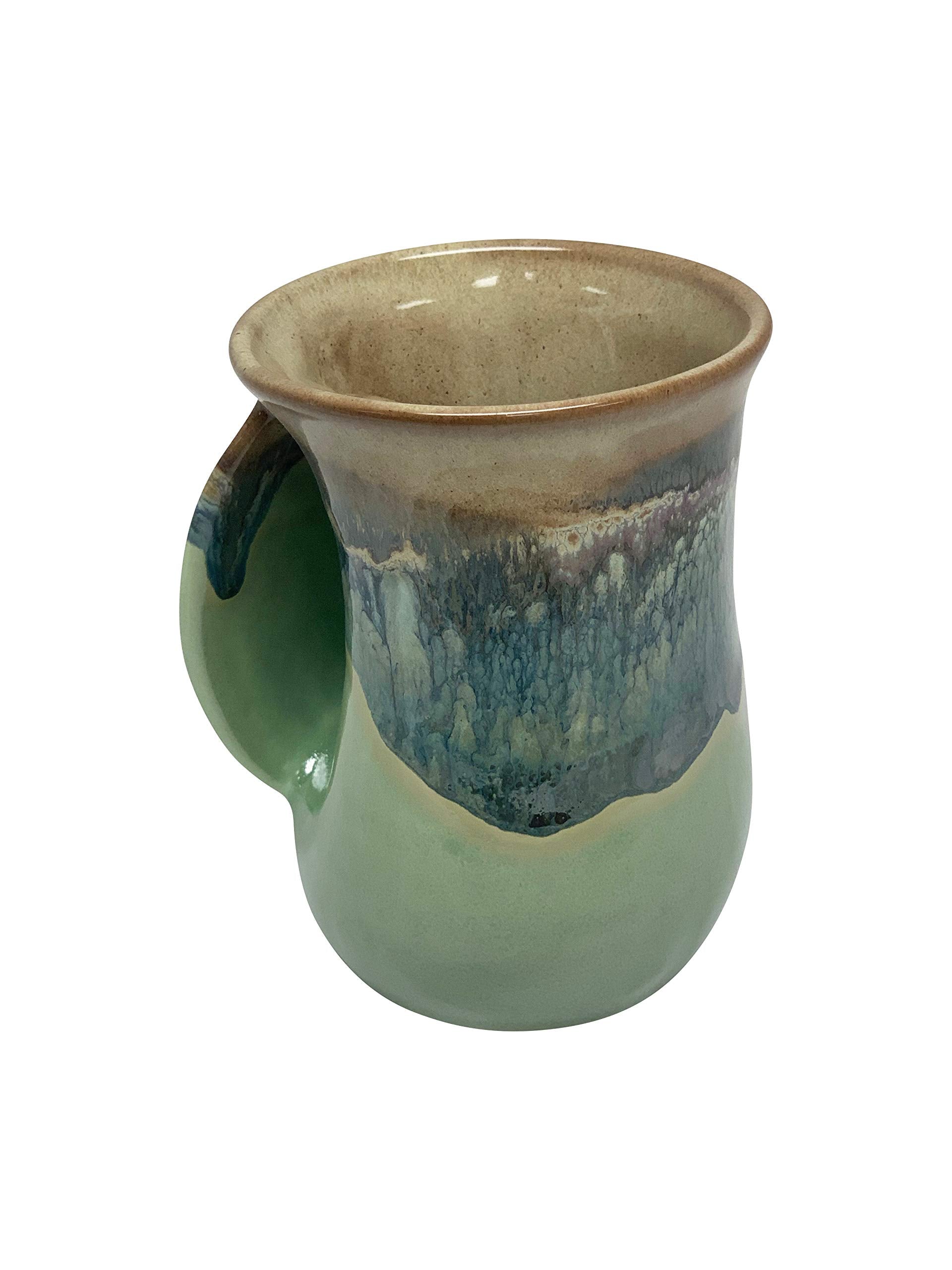 Clay In Motion Handwarmer Mug - Left Hand (Mountain Meadow)