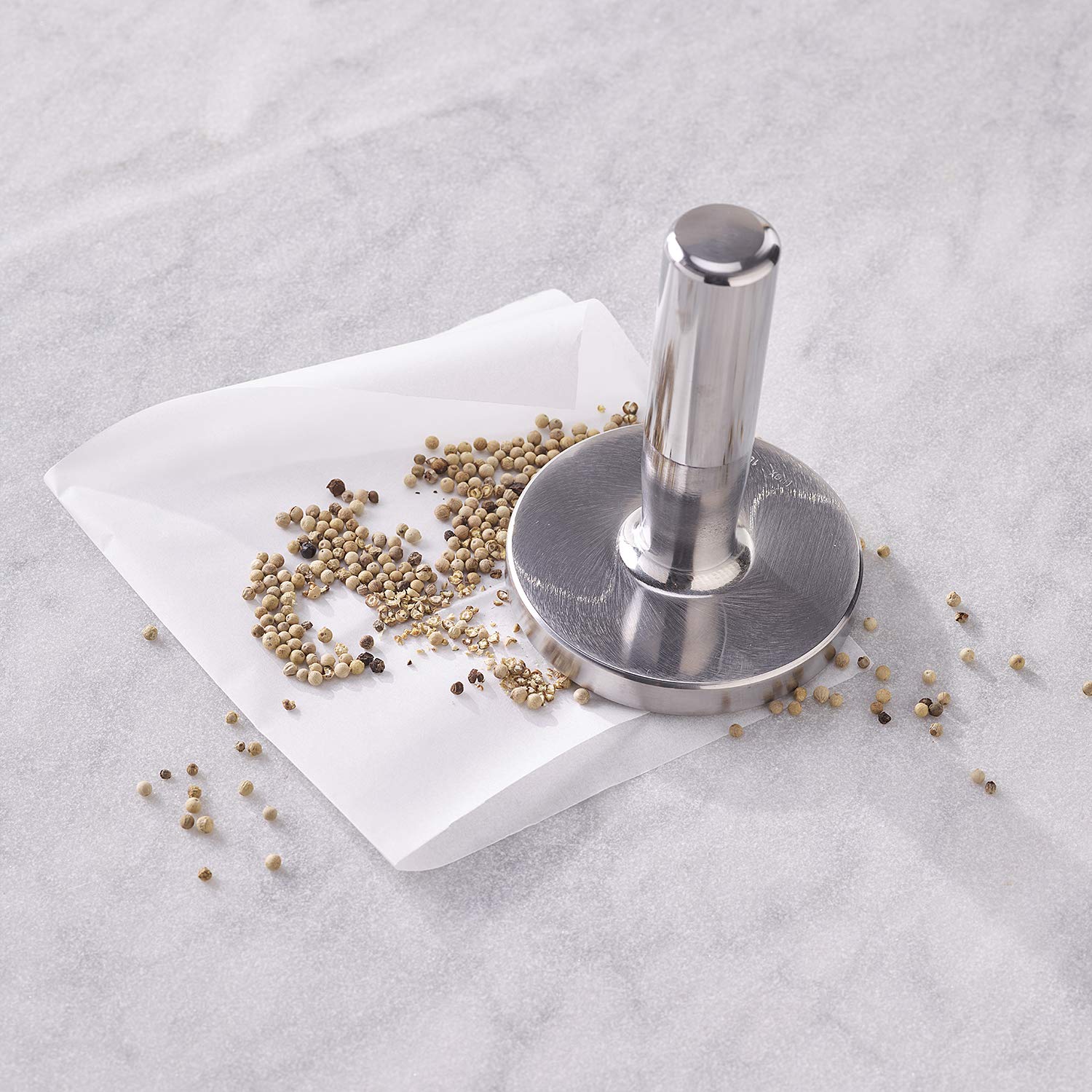 Paderno World Cuisine 3-1/4-Pound Meat Pounder/Tenderizer, Stainless Steel