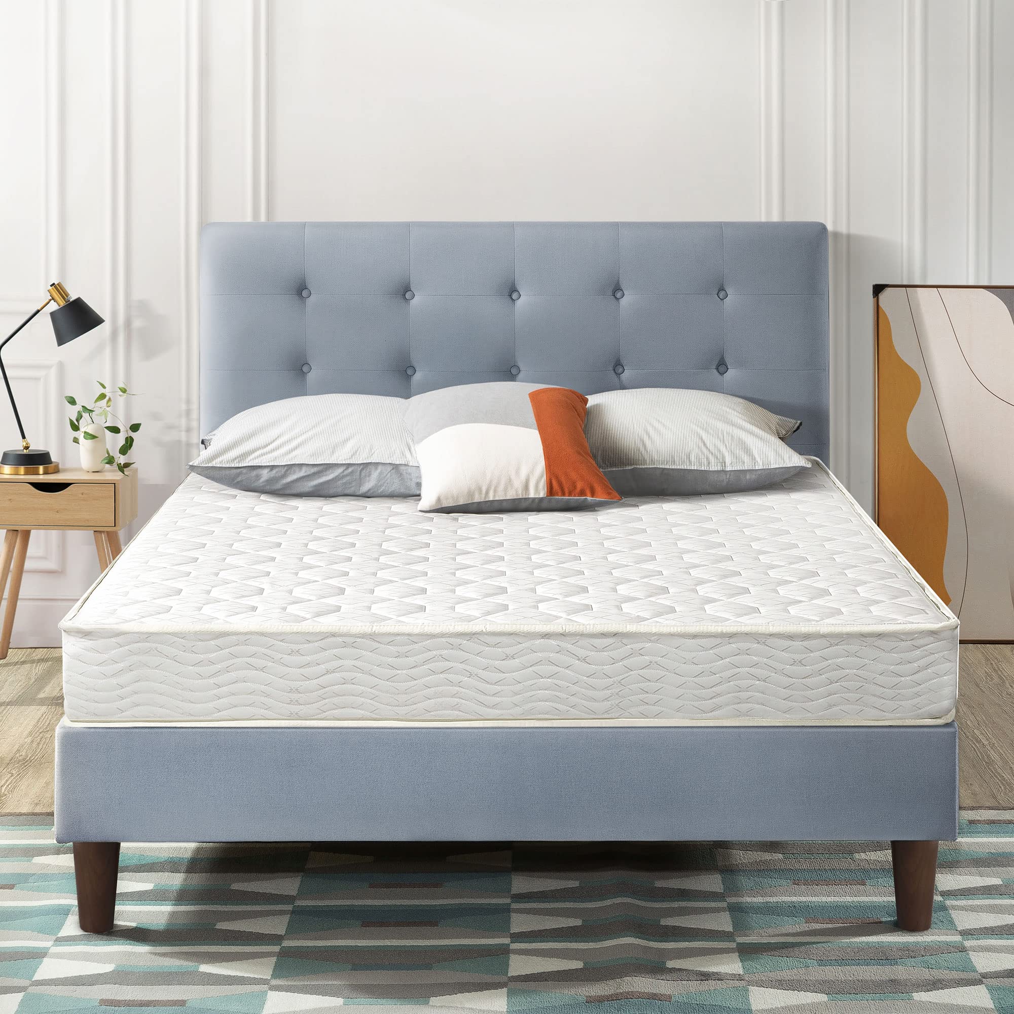 Best Price Mattress King Mattress - 8 Inch Hybrid Spring Mattresses Infused With Green Tea, King Size