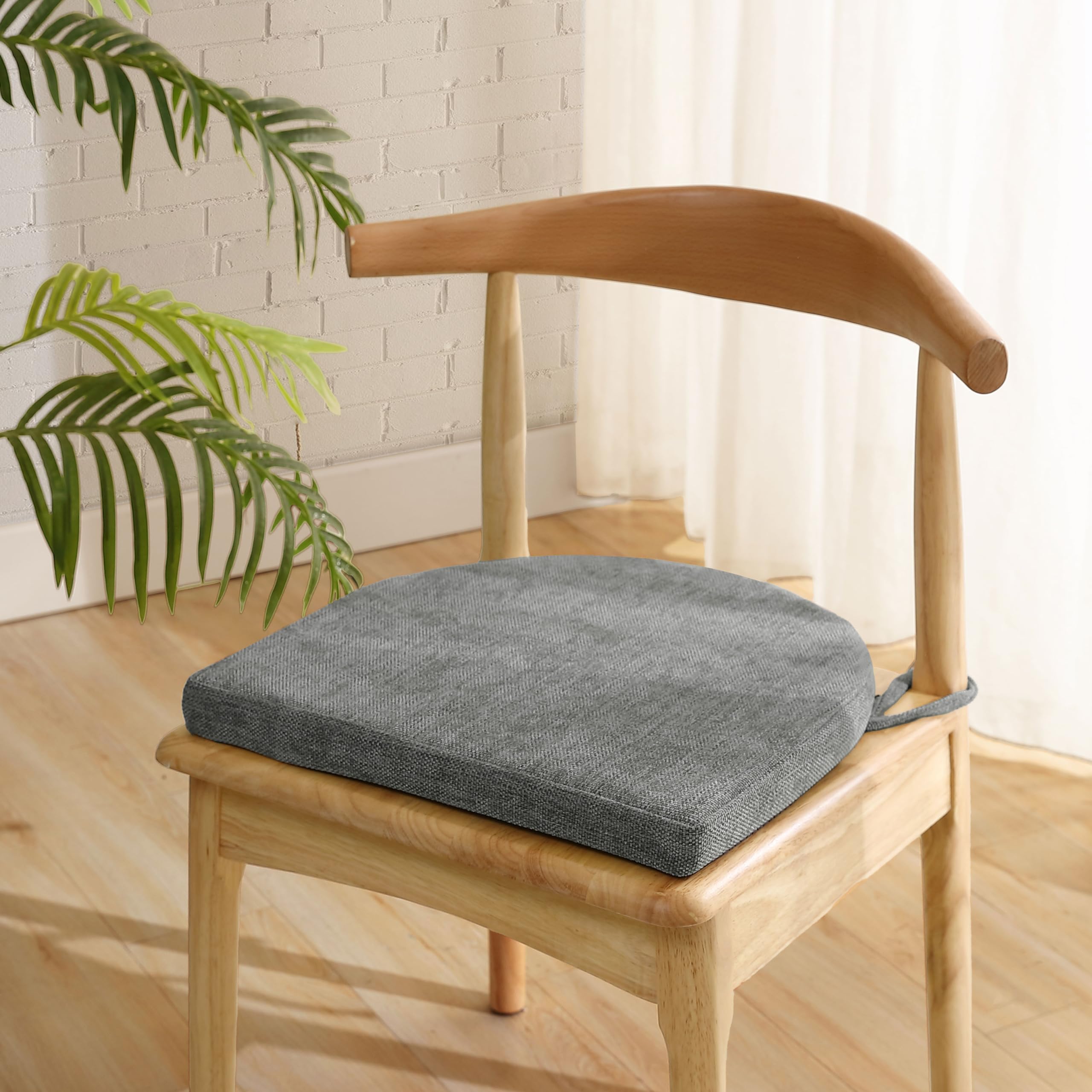 Chair Cushions: Premium High-Density Memory Foam Seat Cushion For Office, Home, & Car - Ergonomic Design For Comfortable Sitting
