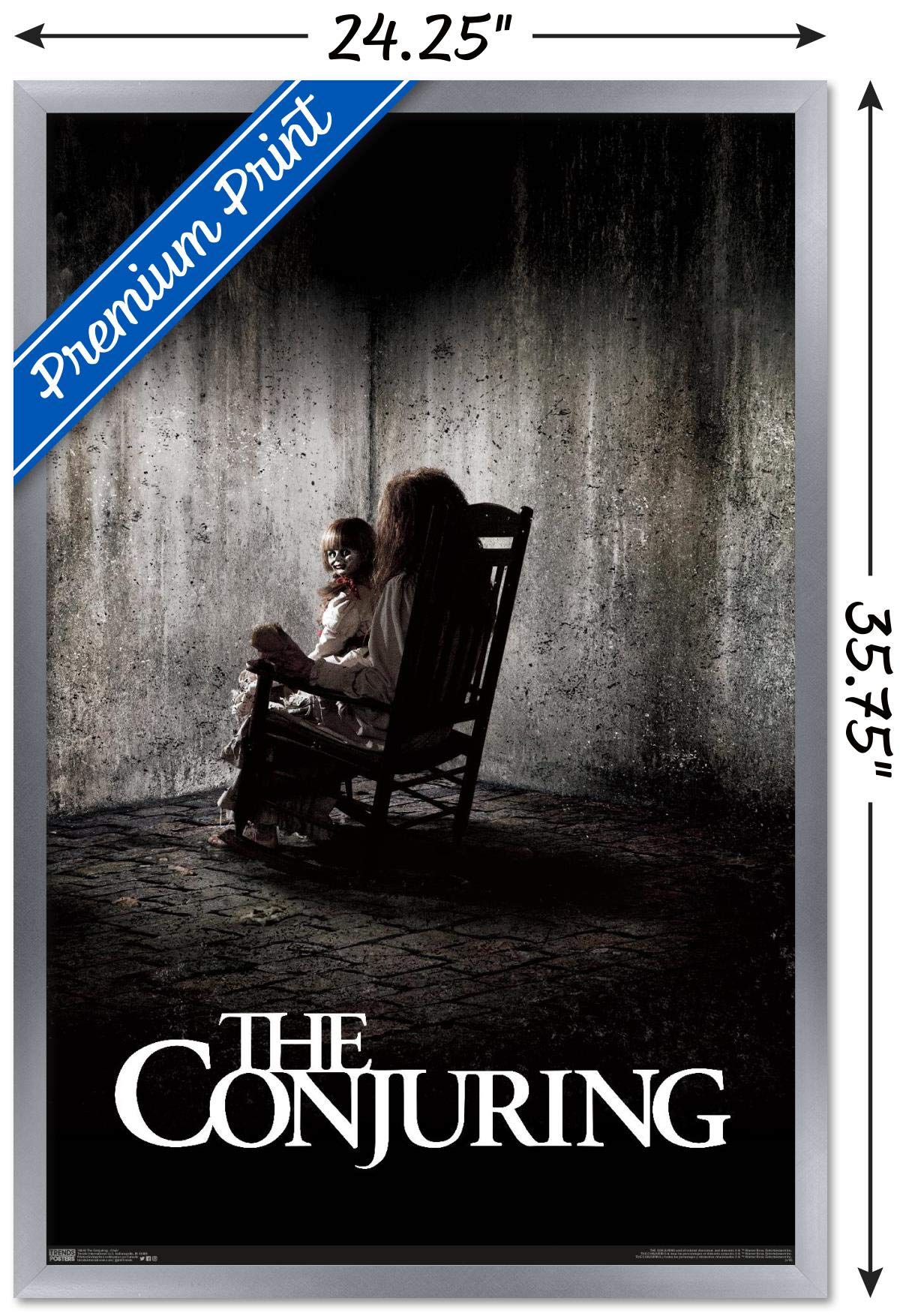 Trends International The Conjuring - Chair Wall Poster, 22.375'' X 34'', Silver Framed Version