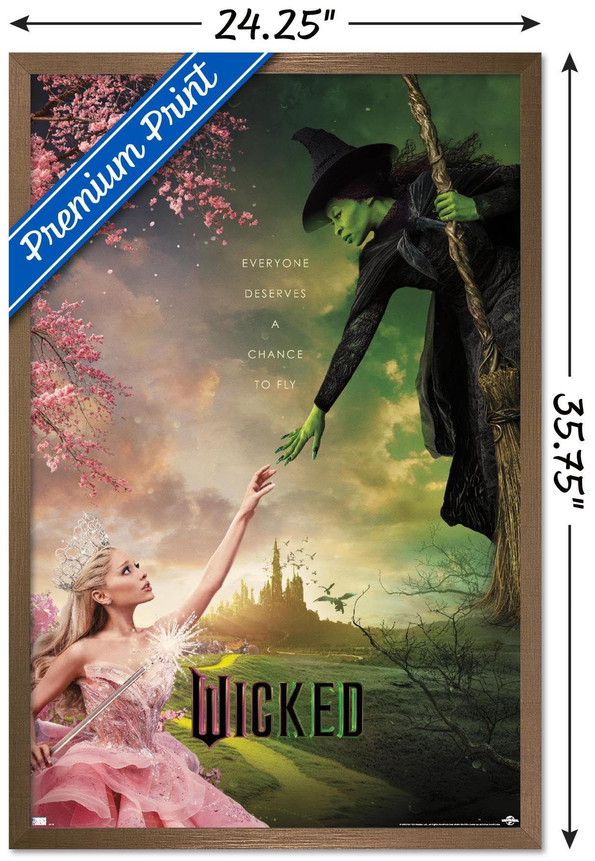 Trends International Wicked - One Sheet Wall Poster, 34L X 22.4W, Bronze Framed Version