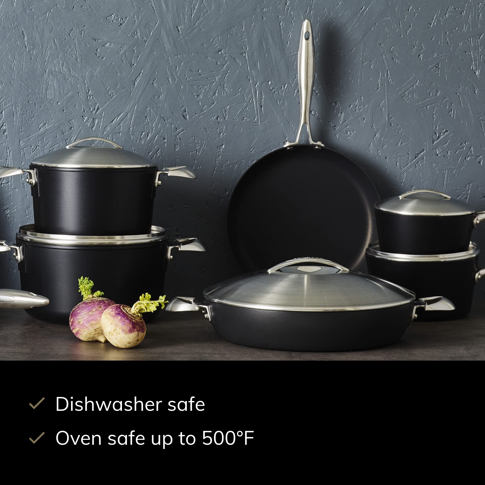 Scanpan Professional 8    Stainless-Steel Lid - Fits Any Pan With Same Diameter - Dishwasher & Oven Safe