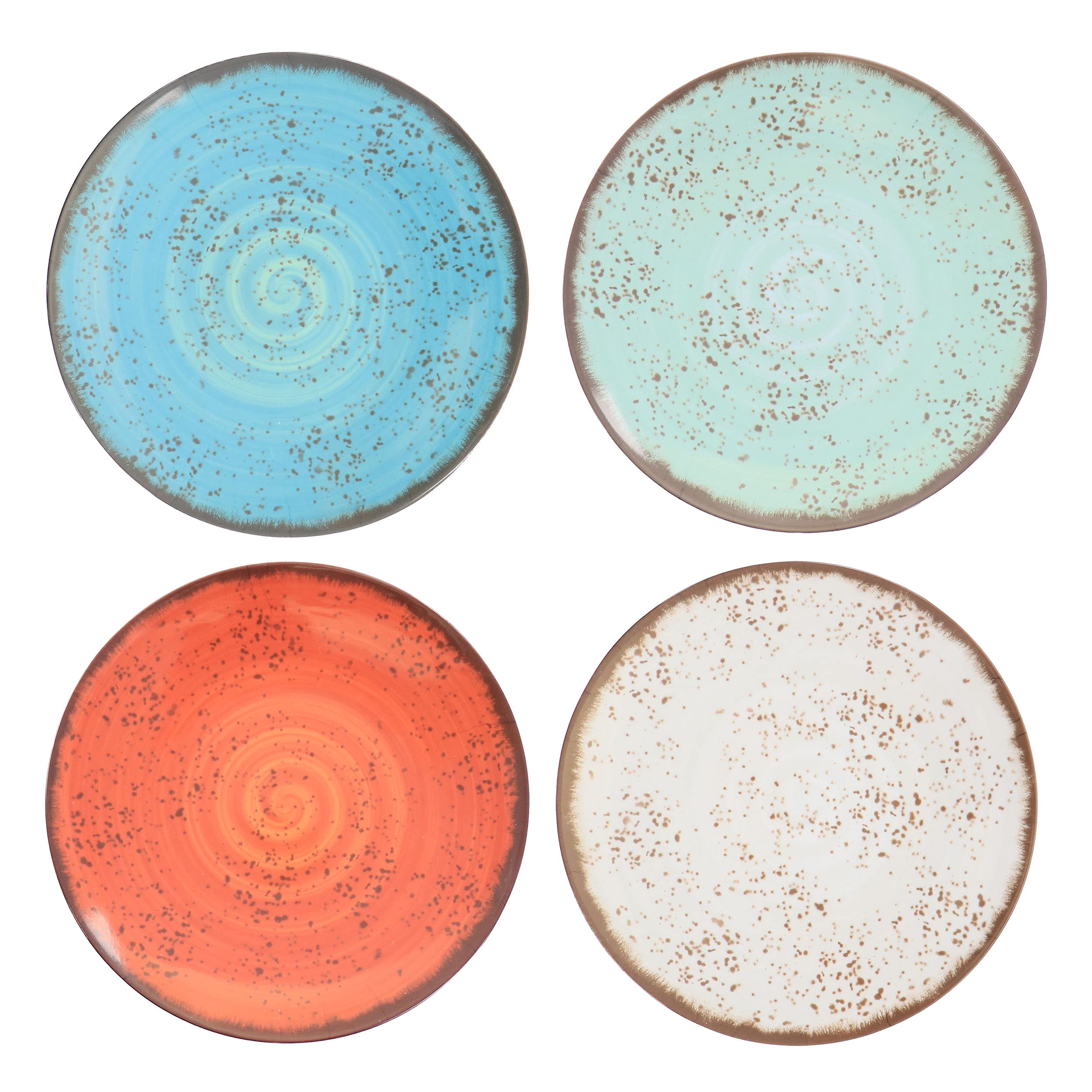 Elama EL-PRYCE Assorted Melamine Dinnerware Set, 12 Piece