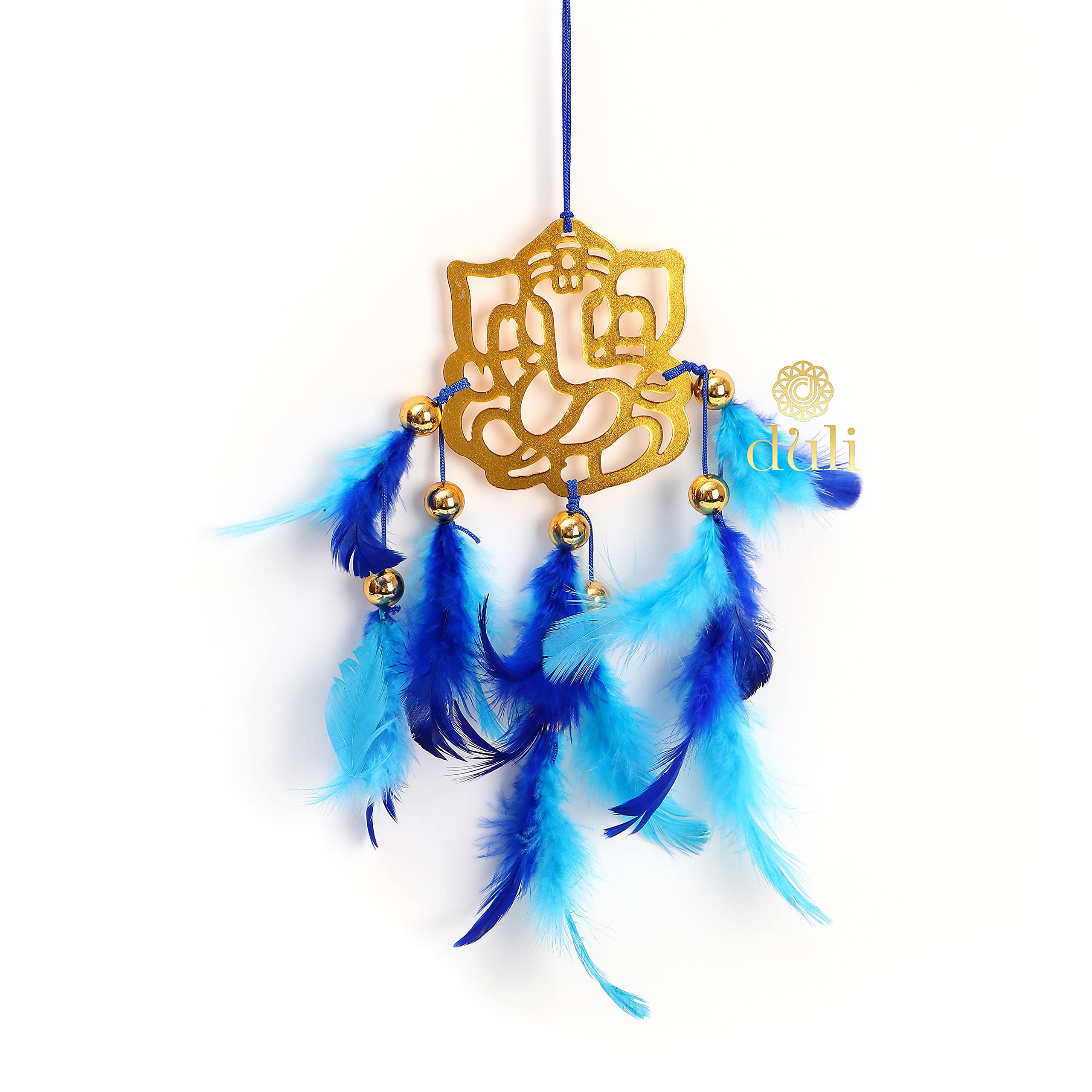 DULI Divine Handmade Dreamcatcher Ganesh Dreamcatcher for Car Hanging, Bedrooms, Office Balcony Outdoors Garden or Wall Decor (B