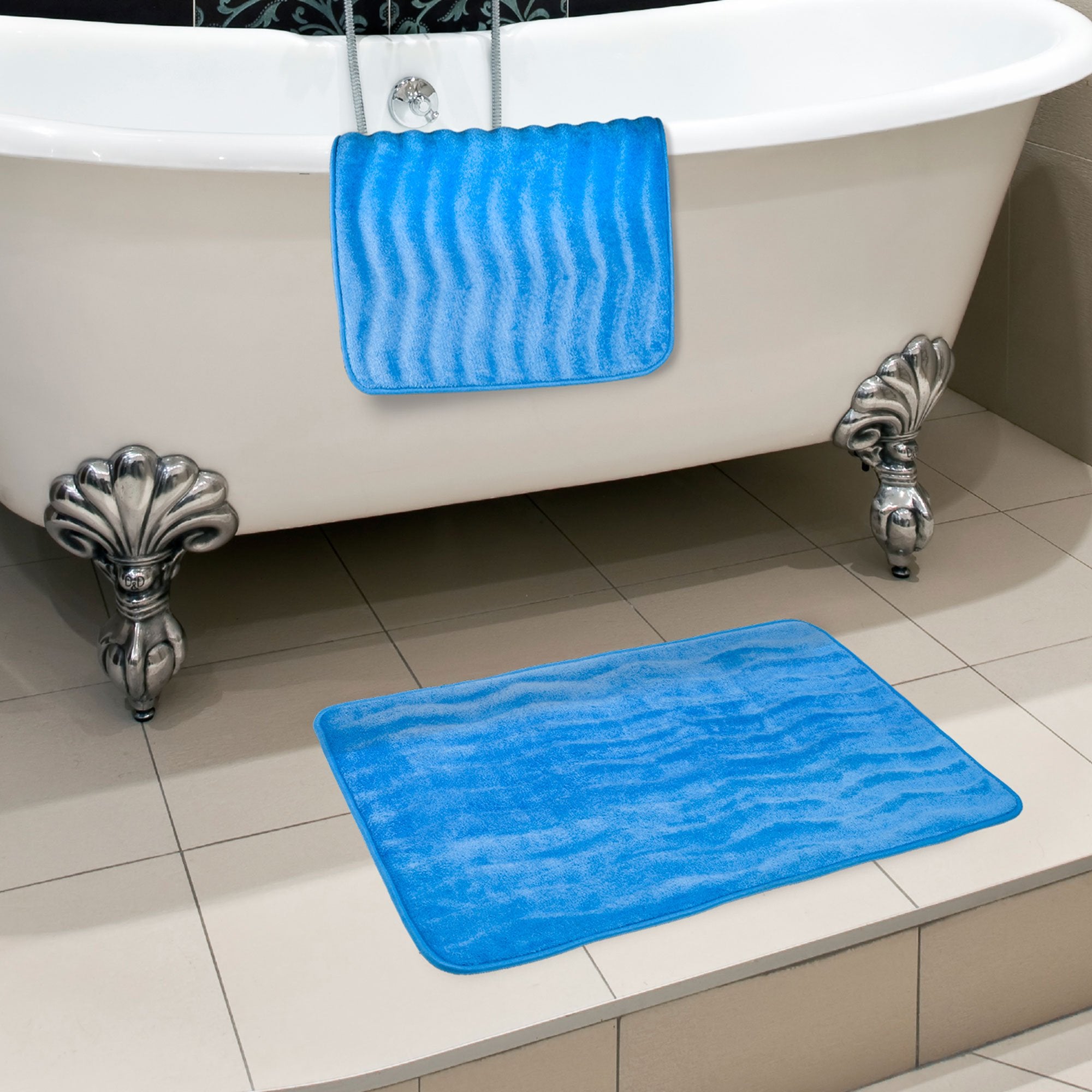 Bedford Home Taupe Bh 2 Piece Memory Foam Bath Mat Set, Taupe