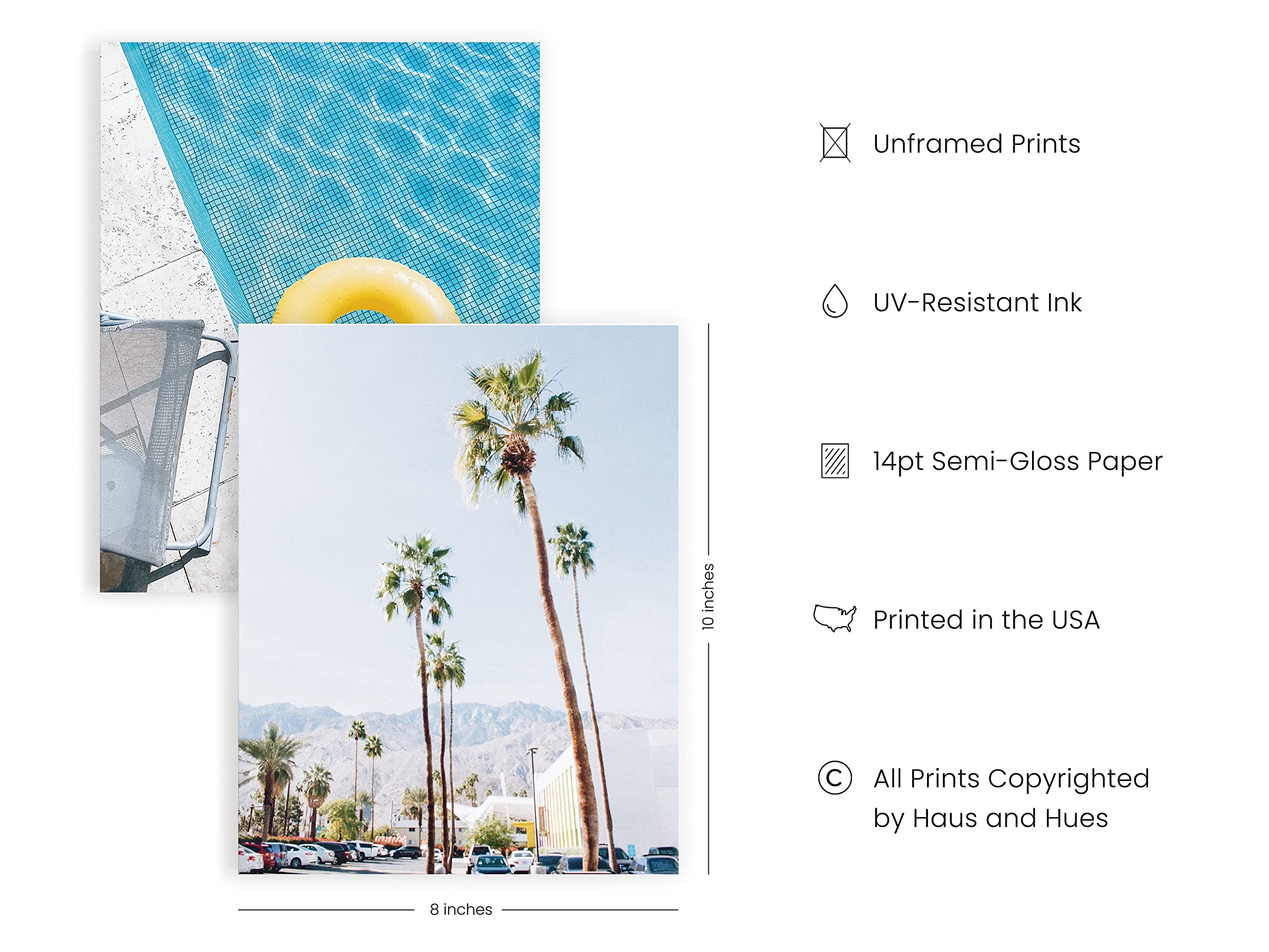 Haus And Hues Vintage Travel Posters Set - Beach Artwork For Walls, Seascape Posters, Vintage Tropical Posters And Prints, Wall