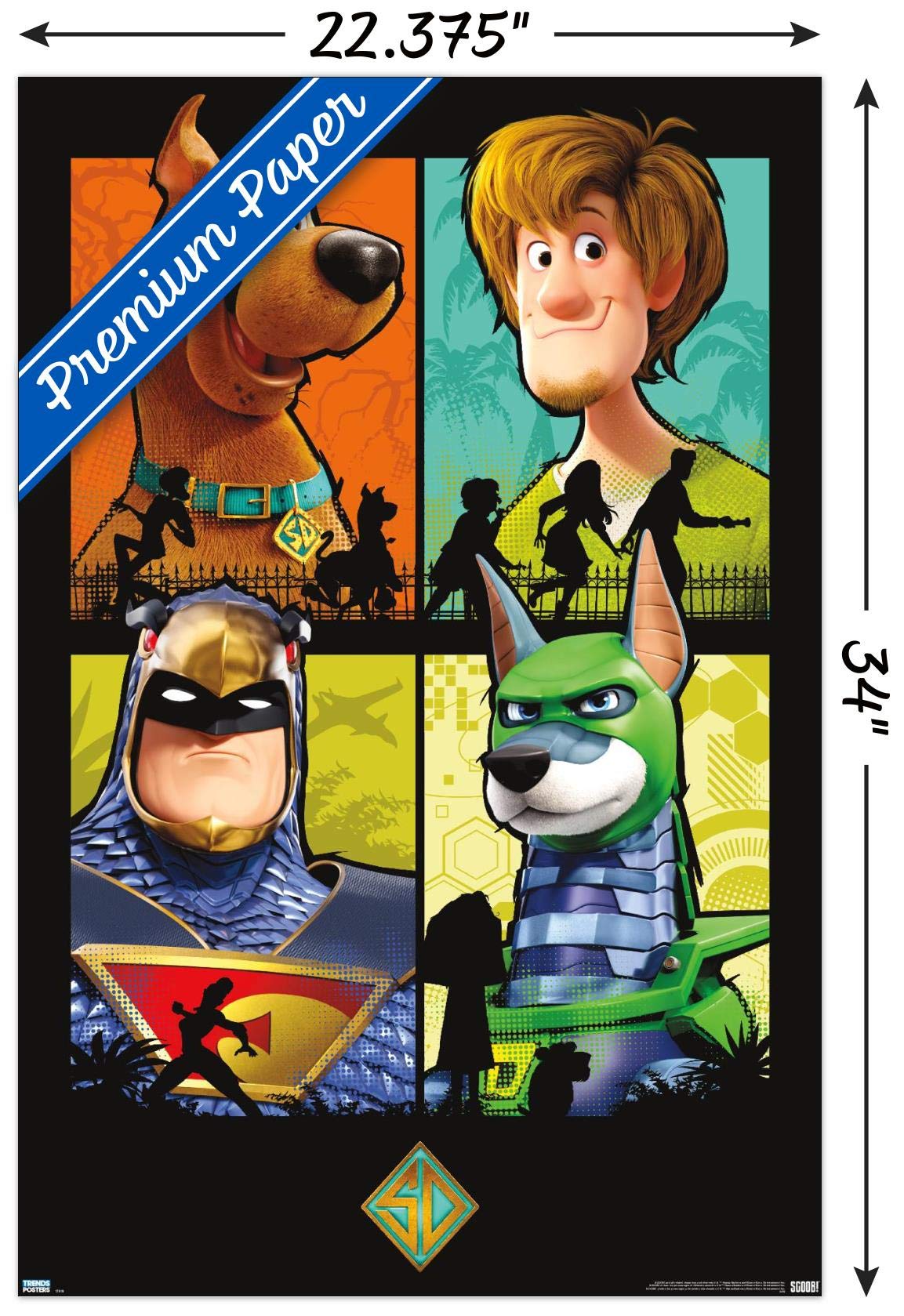 Trends International Scooby- Doo: Scoob! - Grid Wall Poster, 22.375'' X 34'', Premium Unframed Version