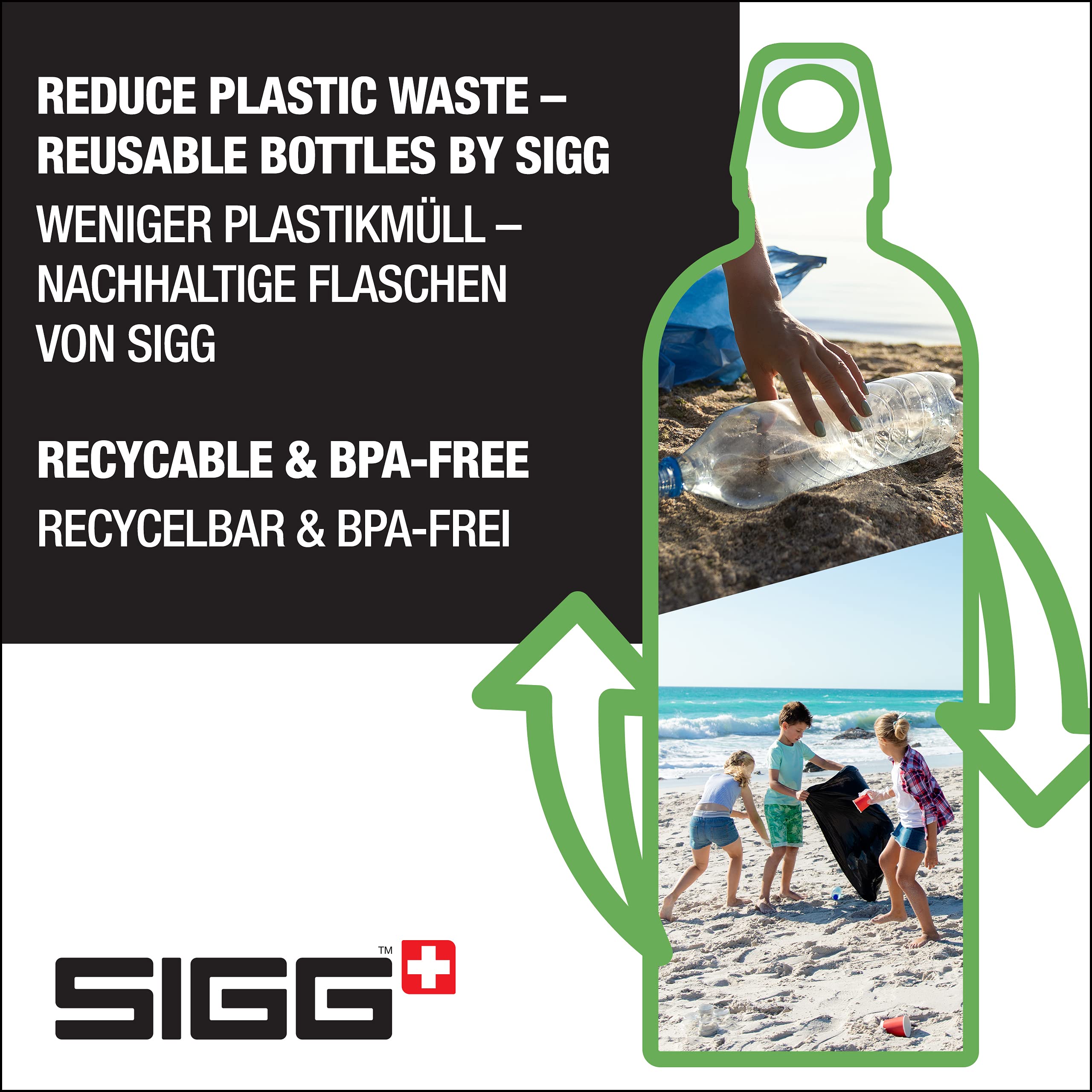 Sigg - Aluminum Water Bottle - Traveller - Made In Switzerland - Carbonated Drinks - Recycled - Bpa-Free - 20Oz / 34Oz
