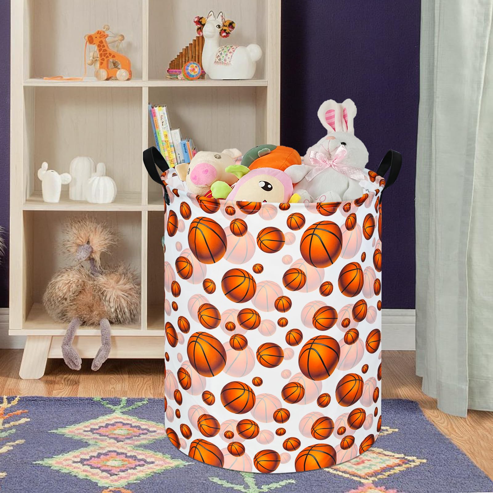 Duyiy Round Laundry Hamper Storage Basket Laundry Organizer Hamper Storage Bins Clothes And Toys Box Nursery Hamper Gift Basket
