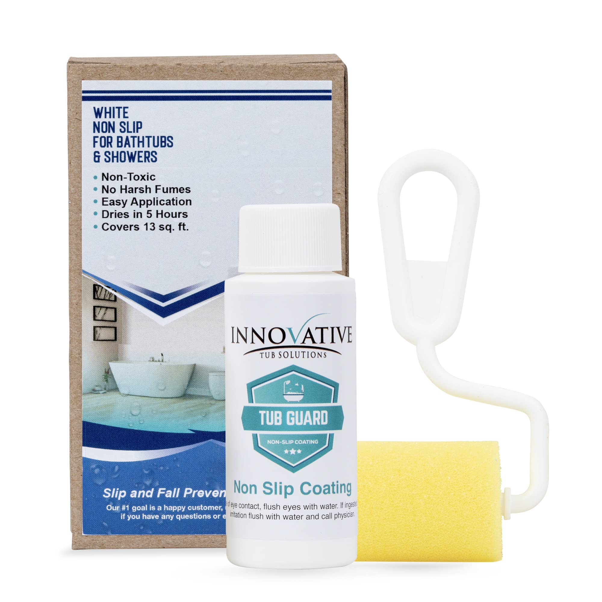 Tub Guard Anti Slip Shower and Tub Grip Coating - Environmentally Friendly Fast Drying - White