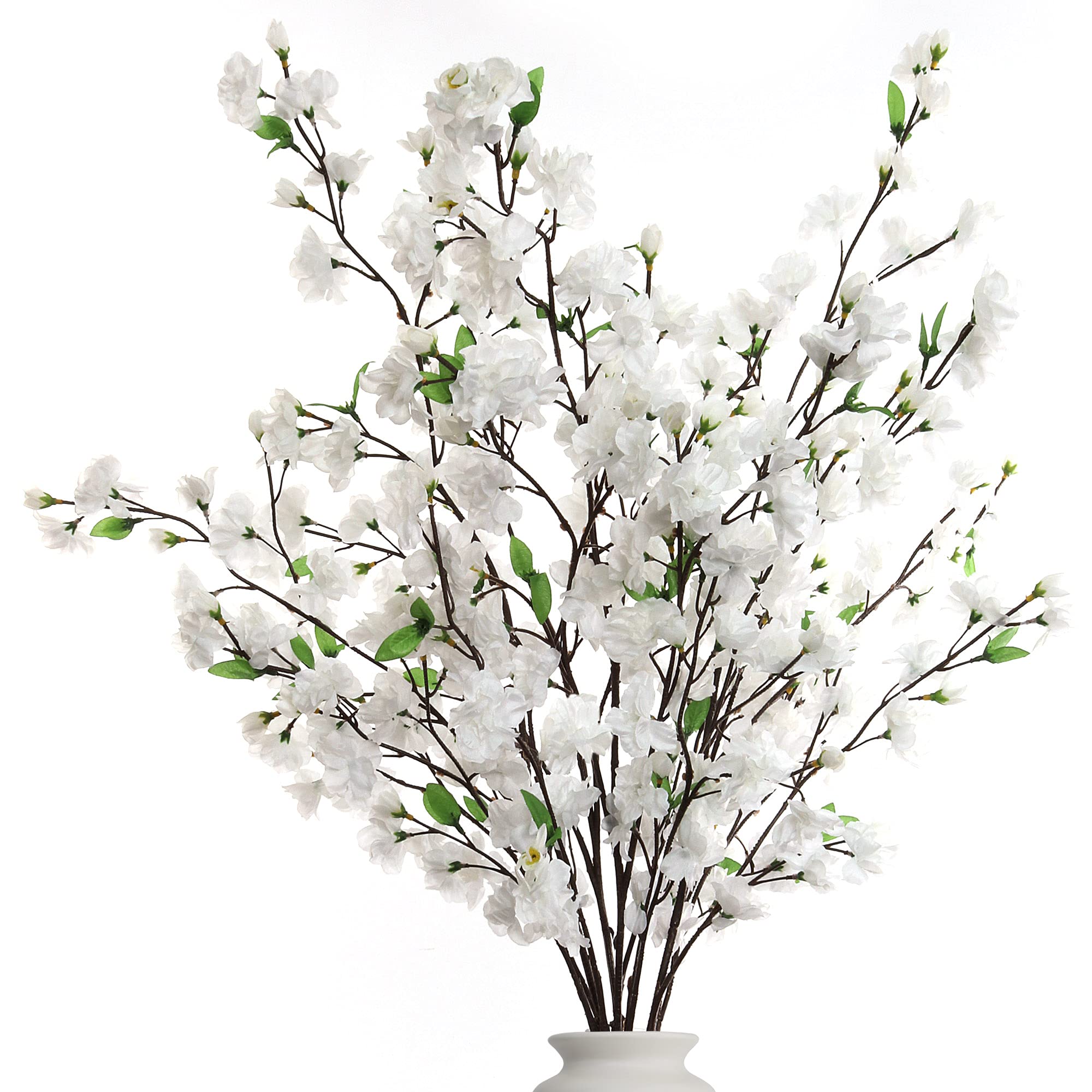 Larskilk White Cherry Blossom Flowers, Three 36 Inch Branches, Wedding, Party, Event, Japans National Flower