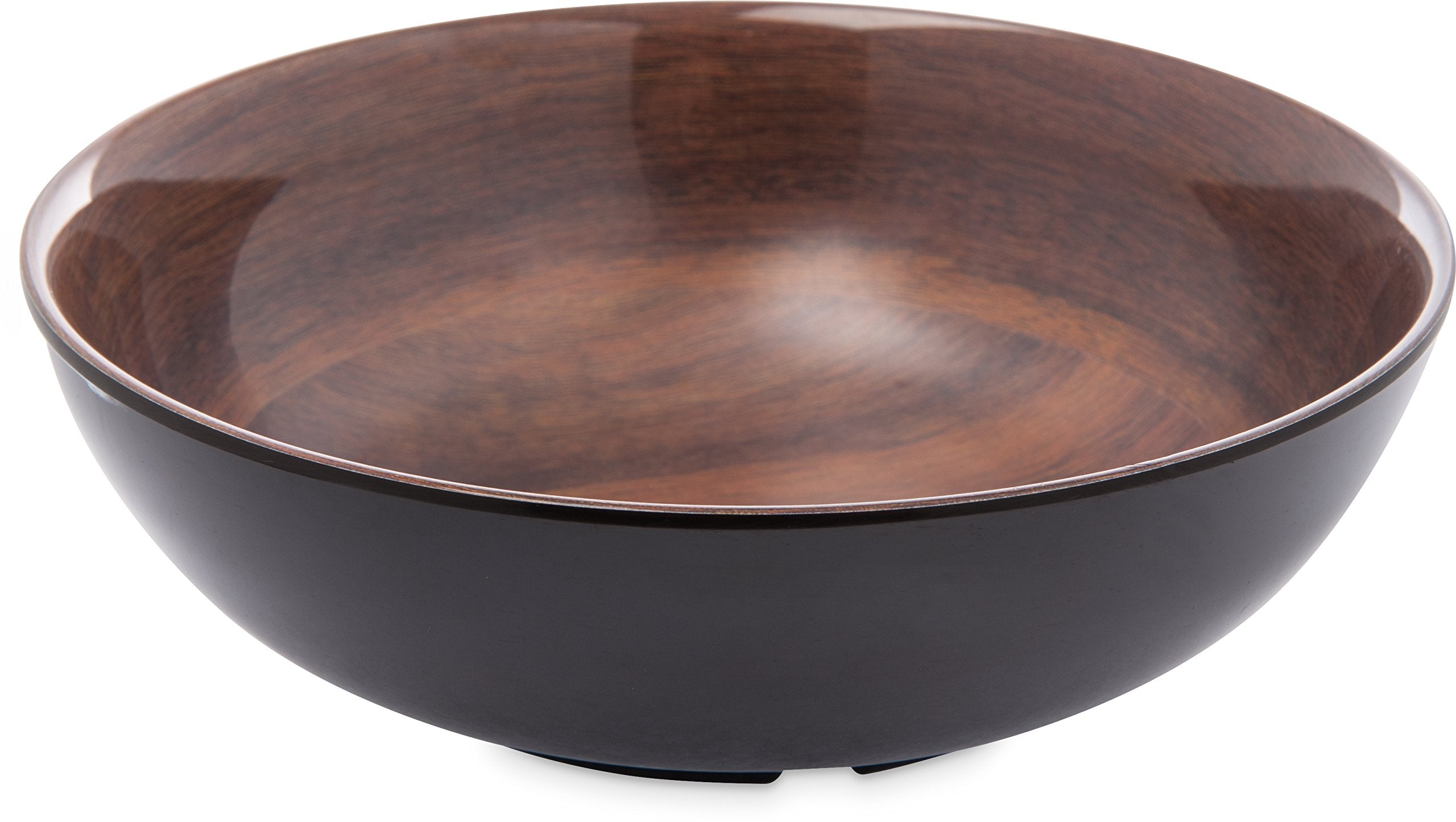 Carlisle Foodservice Products Epicure Acacia Grain Small Bowl 7.5'' - Dark Woodgrain