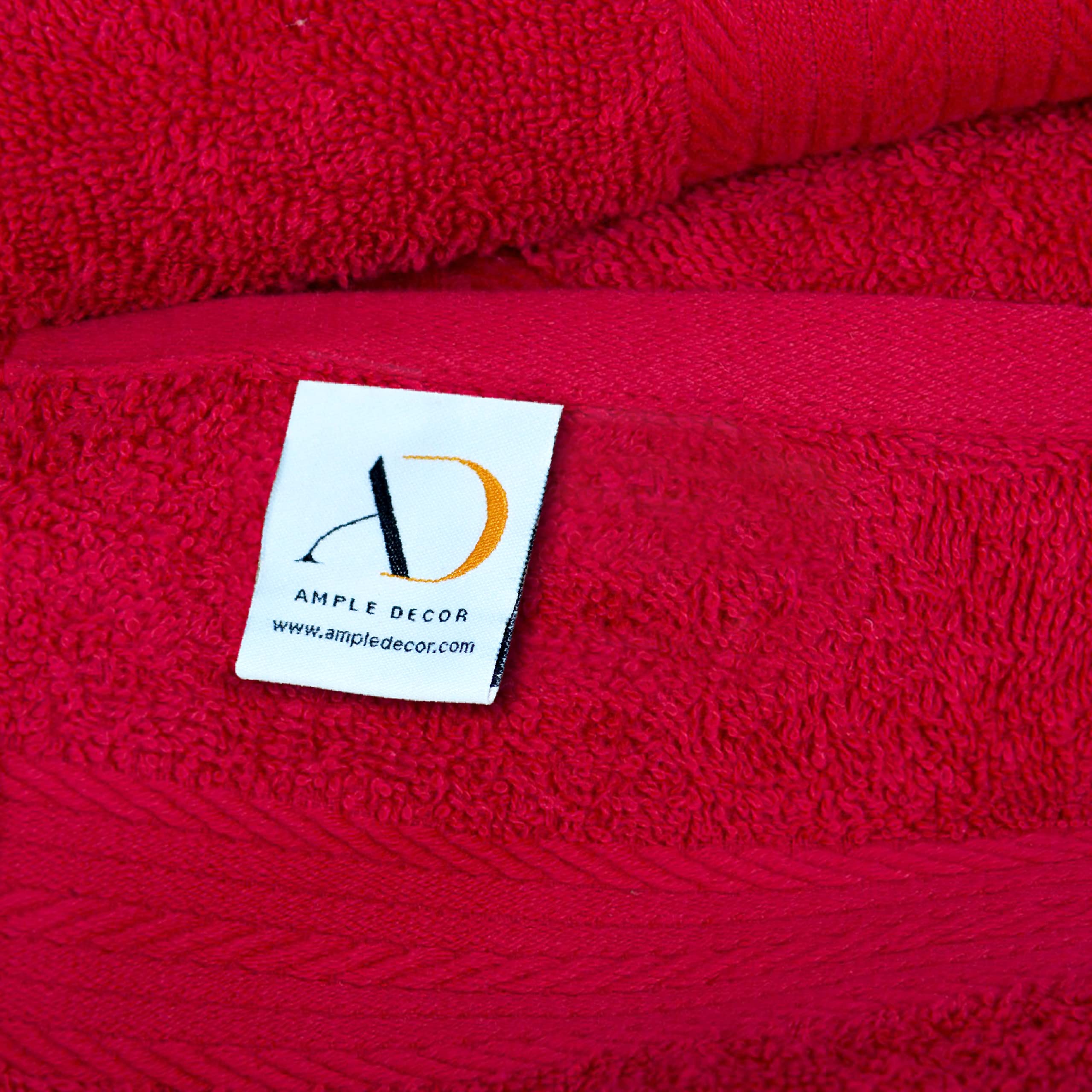 Ample Decor Pack Of 50 Wash Cloths 12 X 12 Inch 100% Cotton 600 Gsm, Quick Drying Face Towels, Reusable Fingertip Towels For Bat