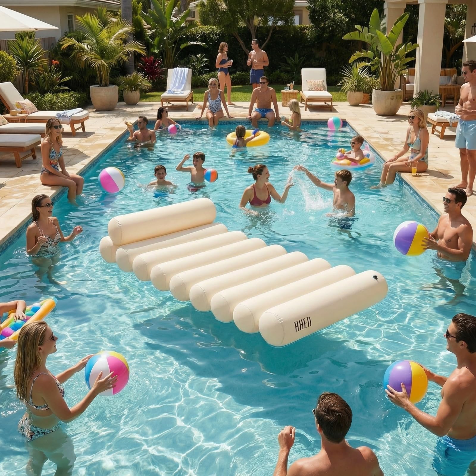 Bubble White Pool Lounger