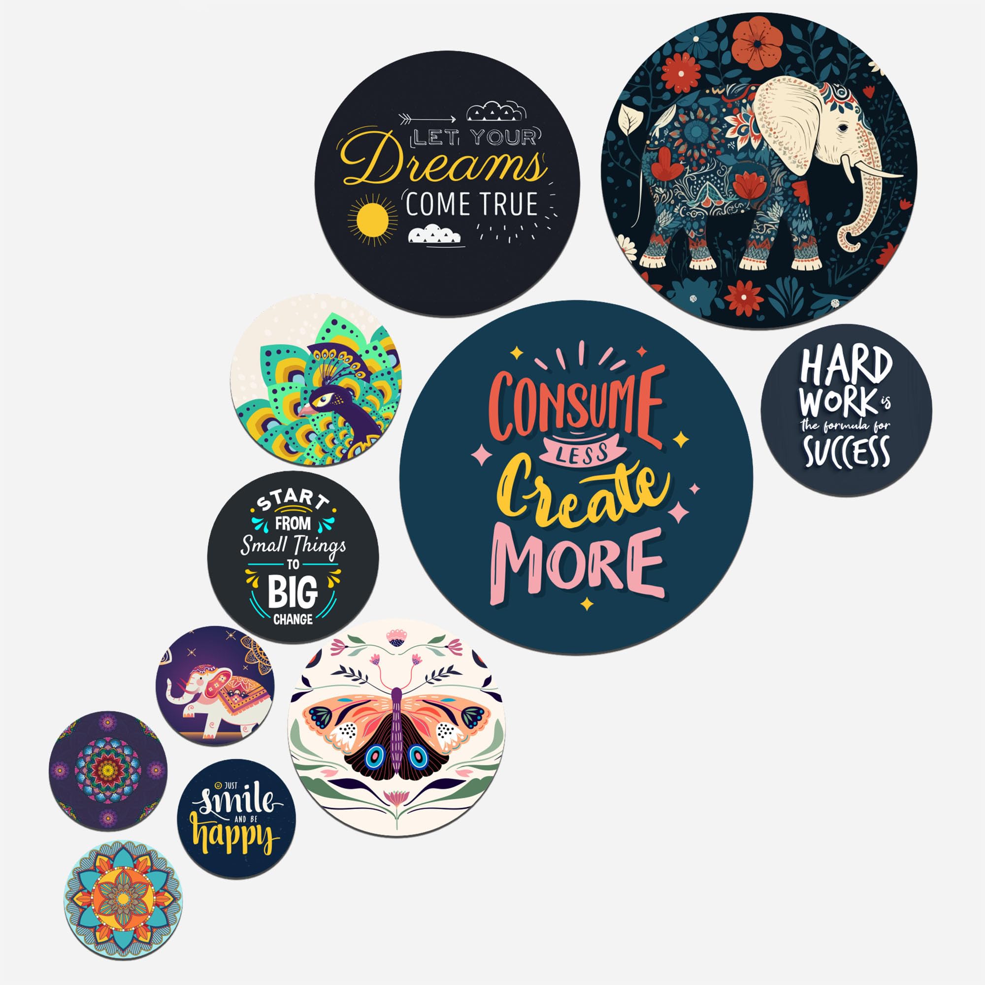 Artvibes Decorative Mdf Wooden Wall Hanging Decoration Item For Home | Office | Gifts | Modern Artworks Art Items | Livingroom, 