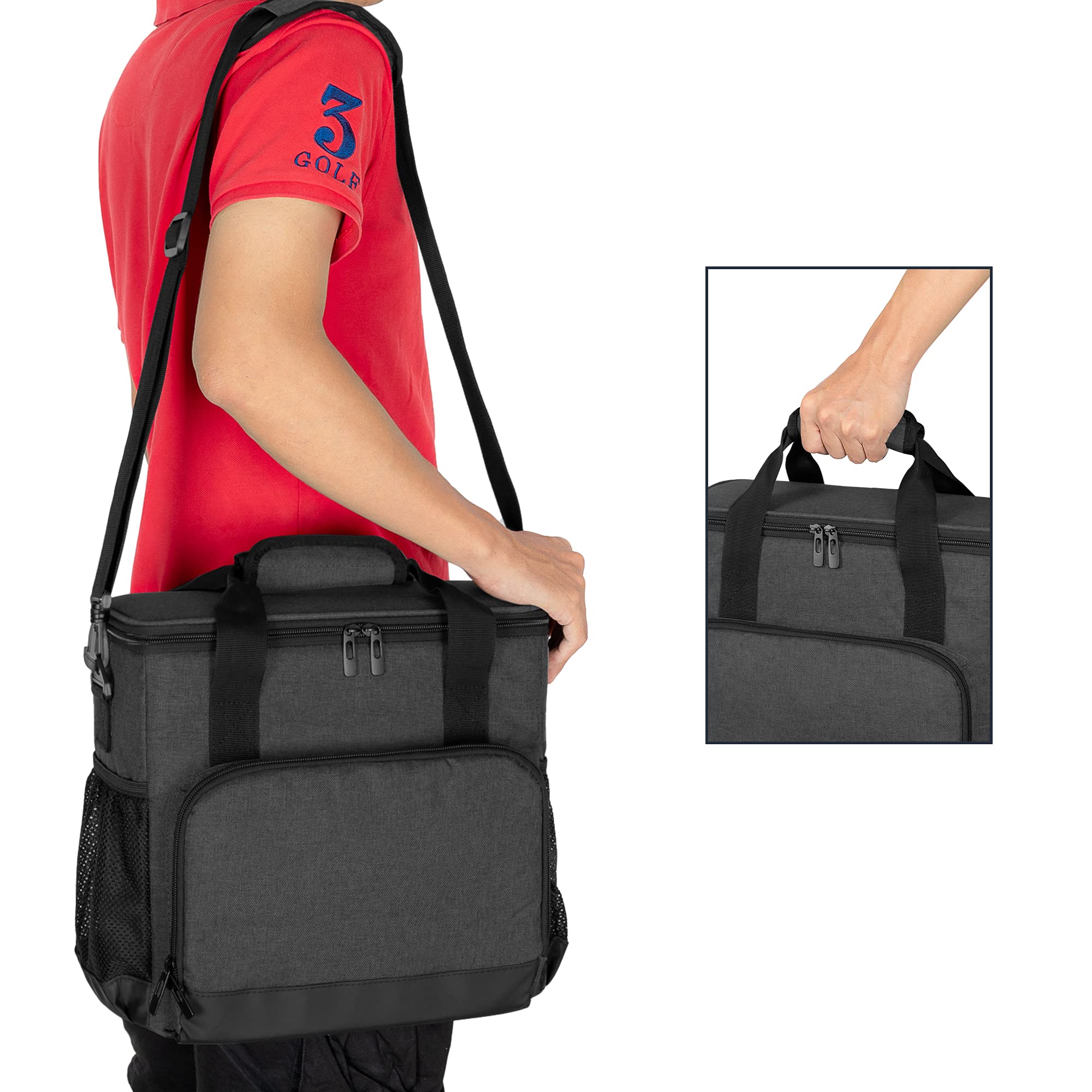 Curmio Coffee Maker Carrying Bag Compatible For Keurig K-Mini Or K-Mini Plus, Single Serve Coffee Brewer Travel Bag With Pockets
