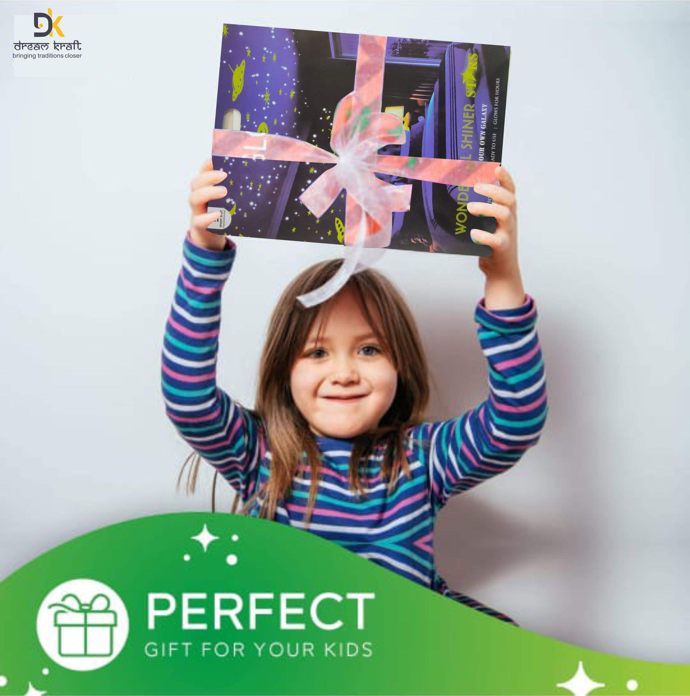 Dreamkraft Glow In The Dark Wall Stickers For Home Decor Medium Multi