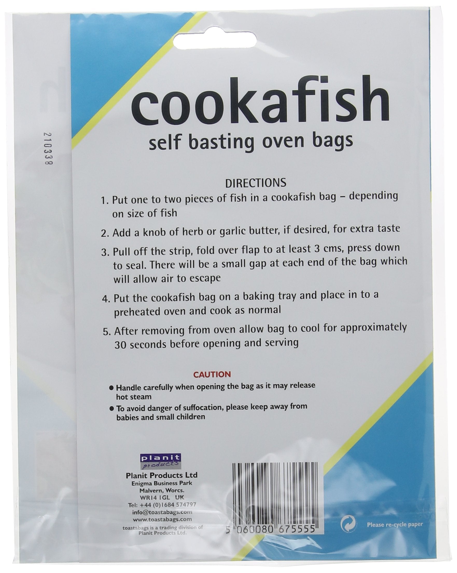 Toastabags Cookafish Oven Bags (Pack Of 30), 125 X 150Cm