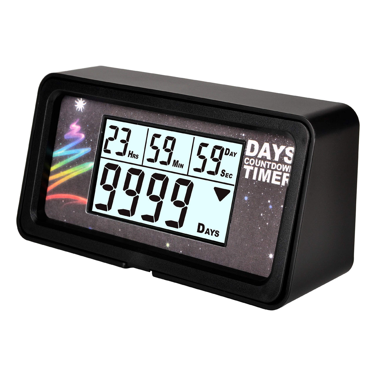 Jayron Backlight Digital 9,999 Days Countdown Timer Big Lcd Display Count Down For Retirement Wedding Vacation Christmas Event C