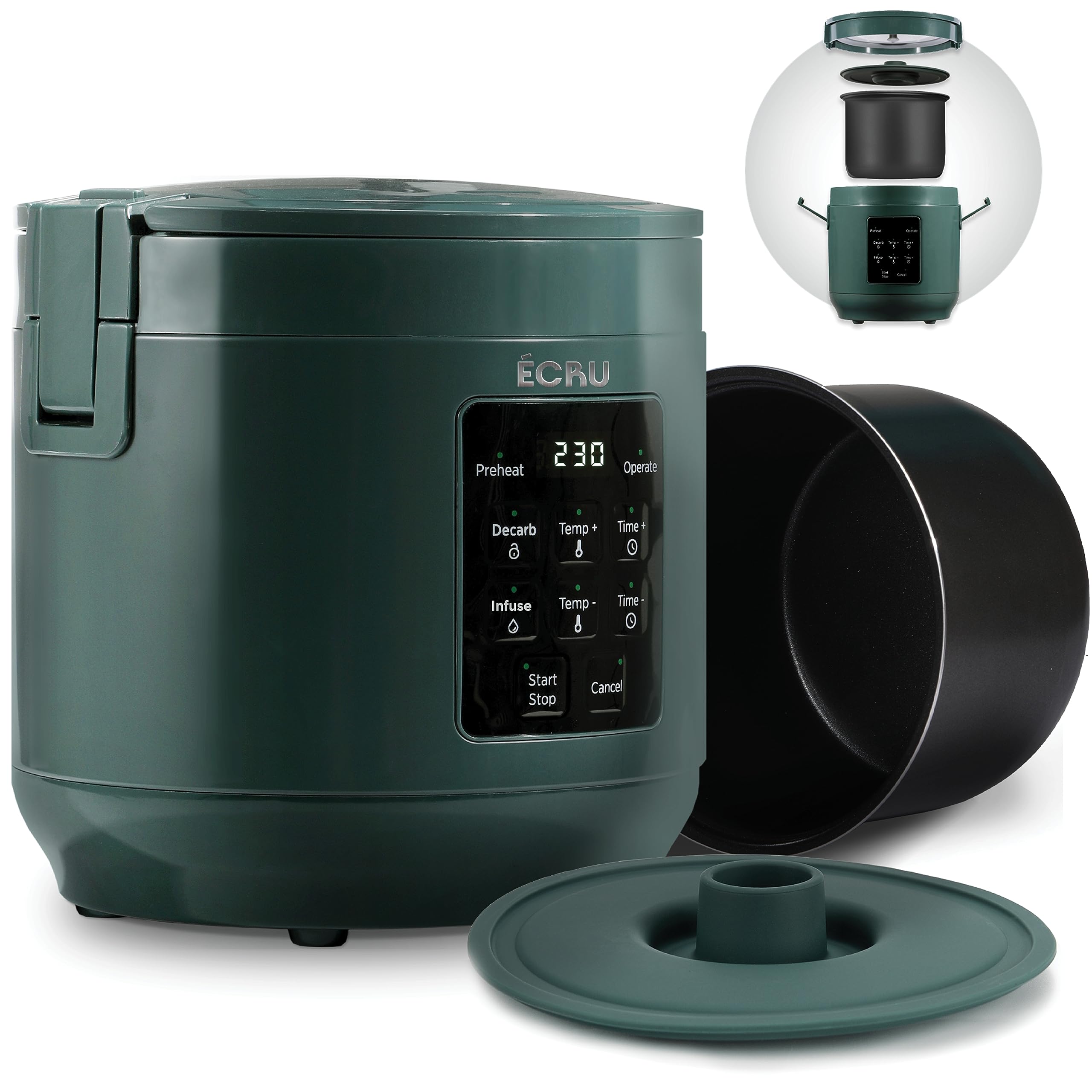 Herb Decarboxylator Infuser 2 In 1-3Oz Decarb Machine For Butter Infusion