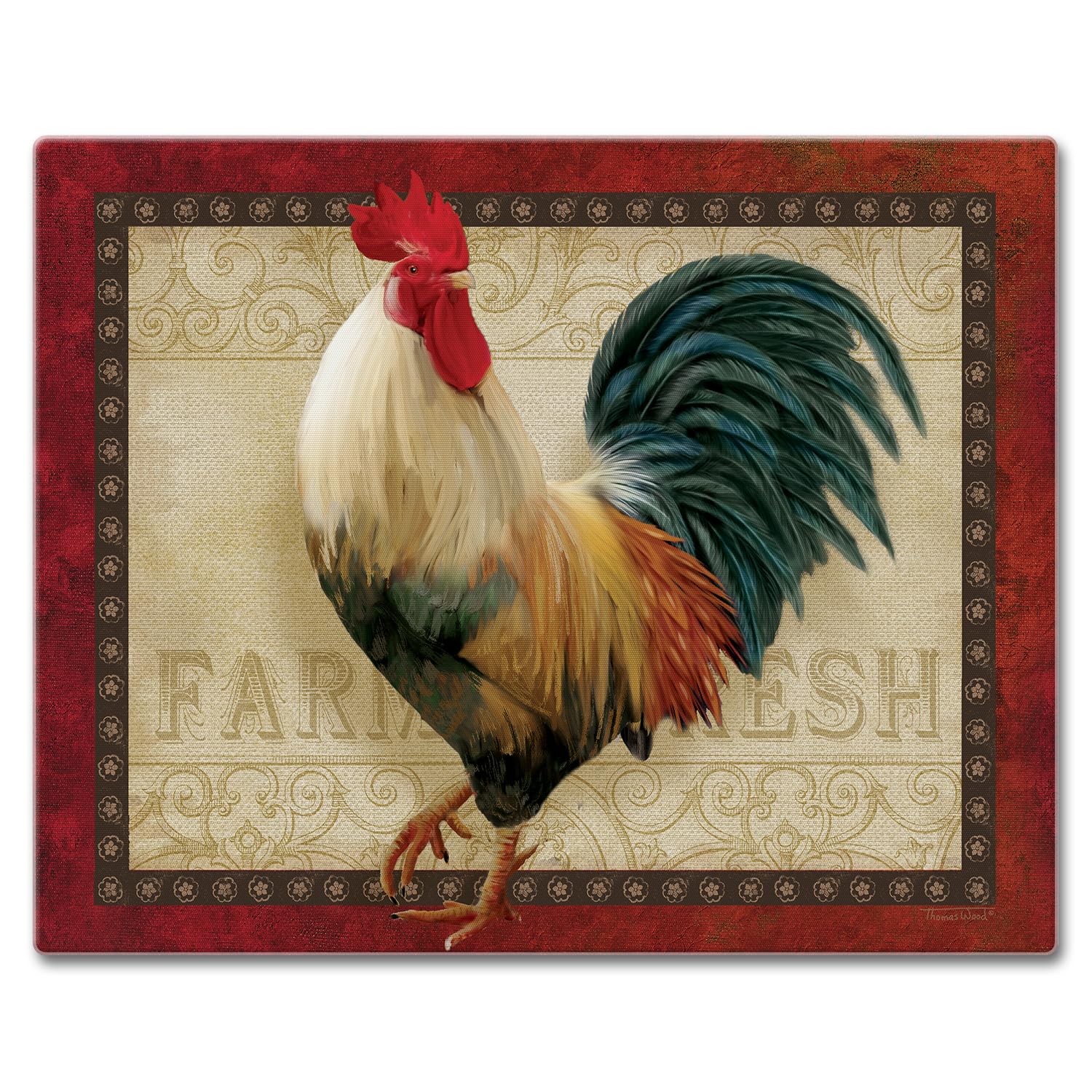 CounterArt Farm Fresh Cutting Board, 15 x 12 Inches