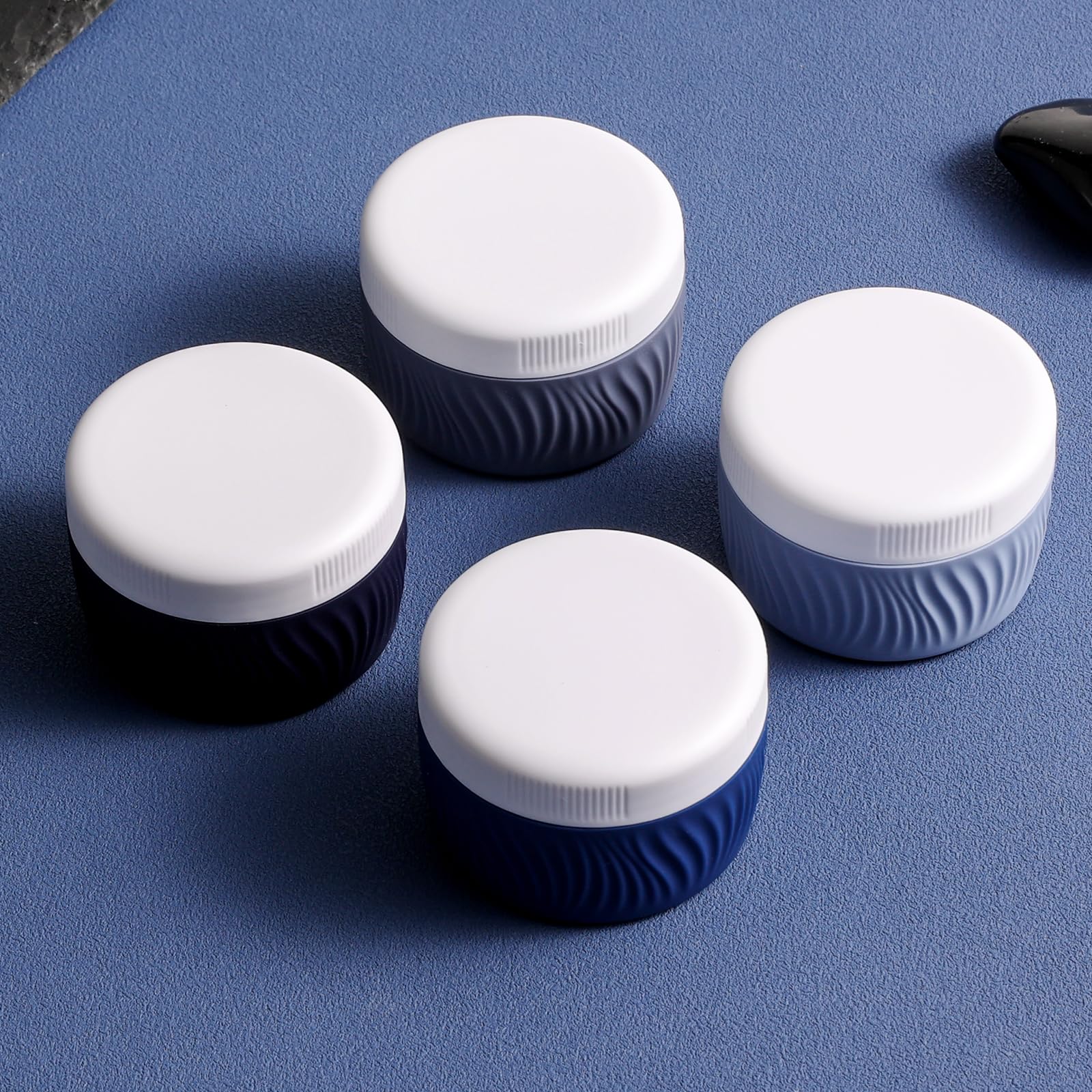 Kuangre Travel Containers For Toiletries, Silicone Cream Jars Bpa Free, Tsa Approved 2Oz Travel Size Containers, Leak-Proof Trav