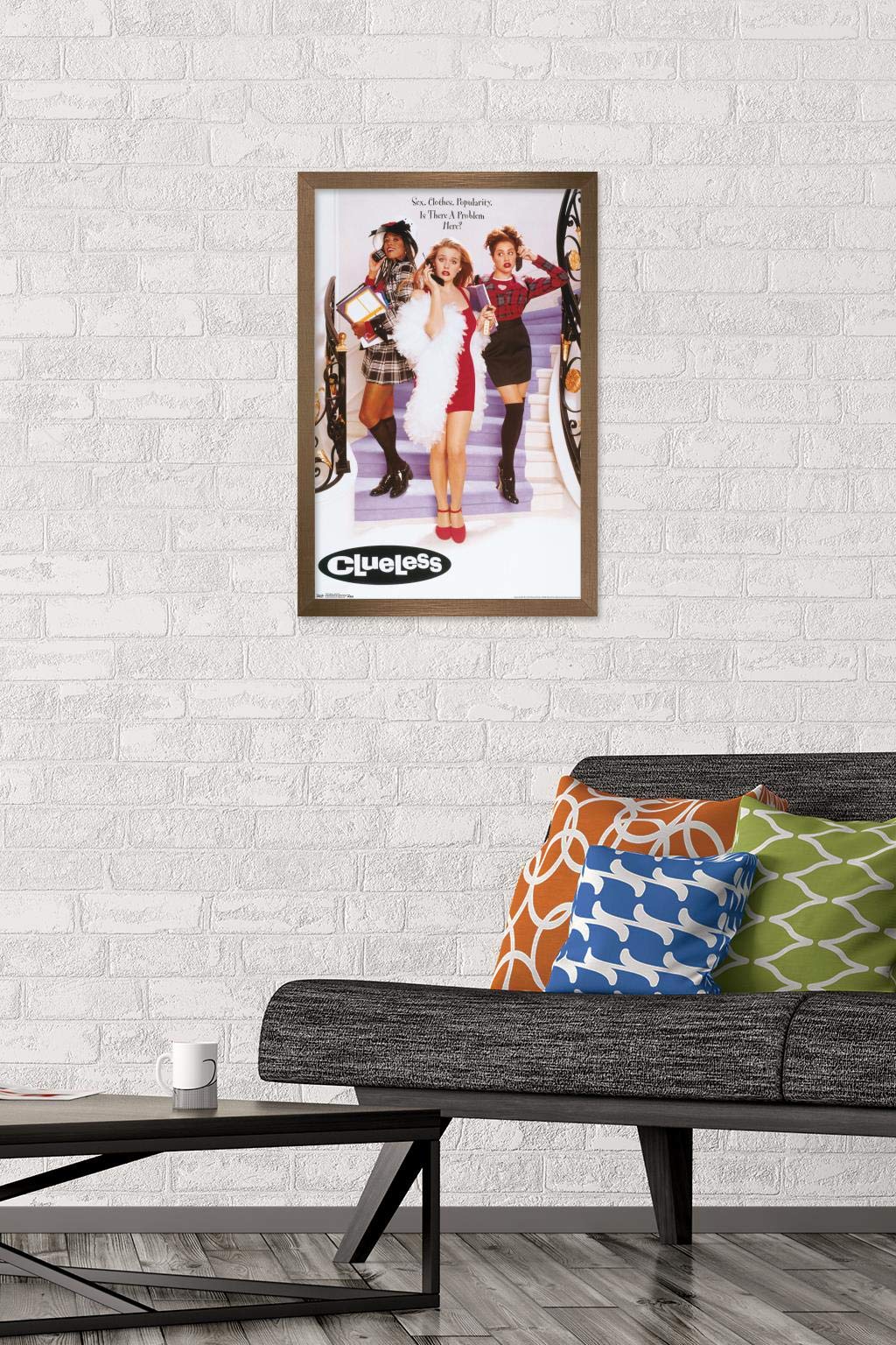 Trends International Clueless - One Sheet Wall Poster, 14.725'' X 22.375'', Bronze Framed Version