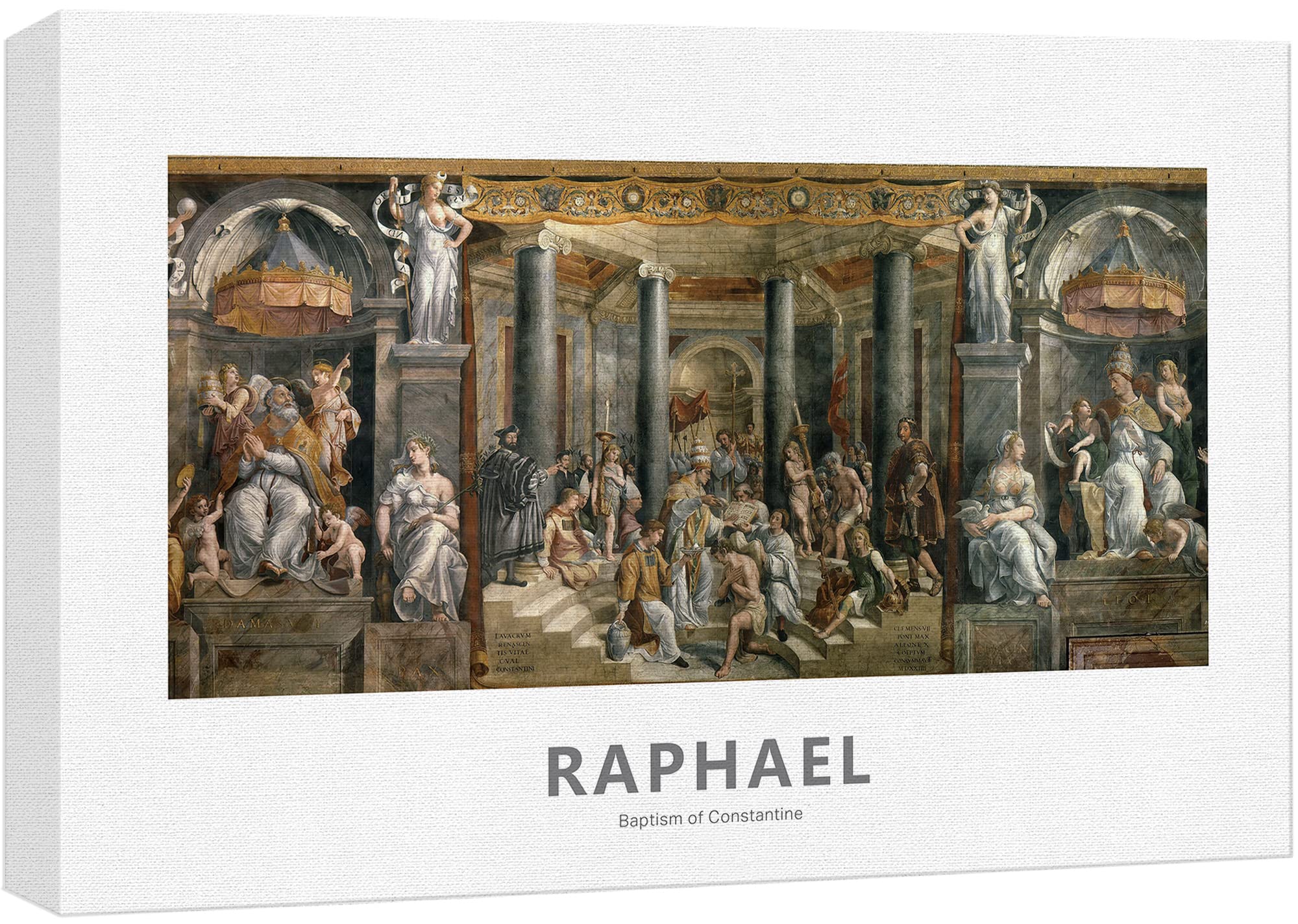 Wall26 Canvas Print Wall Art Baptism Of Constantine By Raphael Historic Cultural Illustrations Fine Art Traditional Colorful For