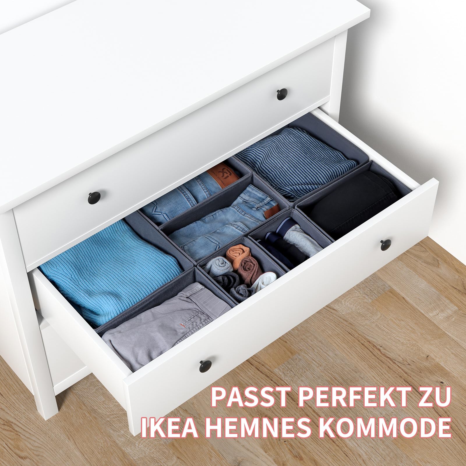 ORLISA14 Pack Drawer Organizer for Clothes Dresser Organizer for Nursery-Perfect Baby Cloth Organizer and Storage & General Nurs