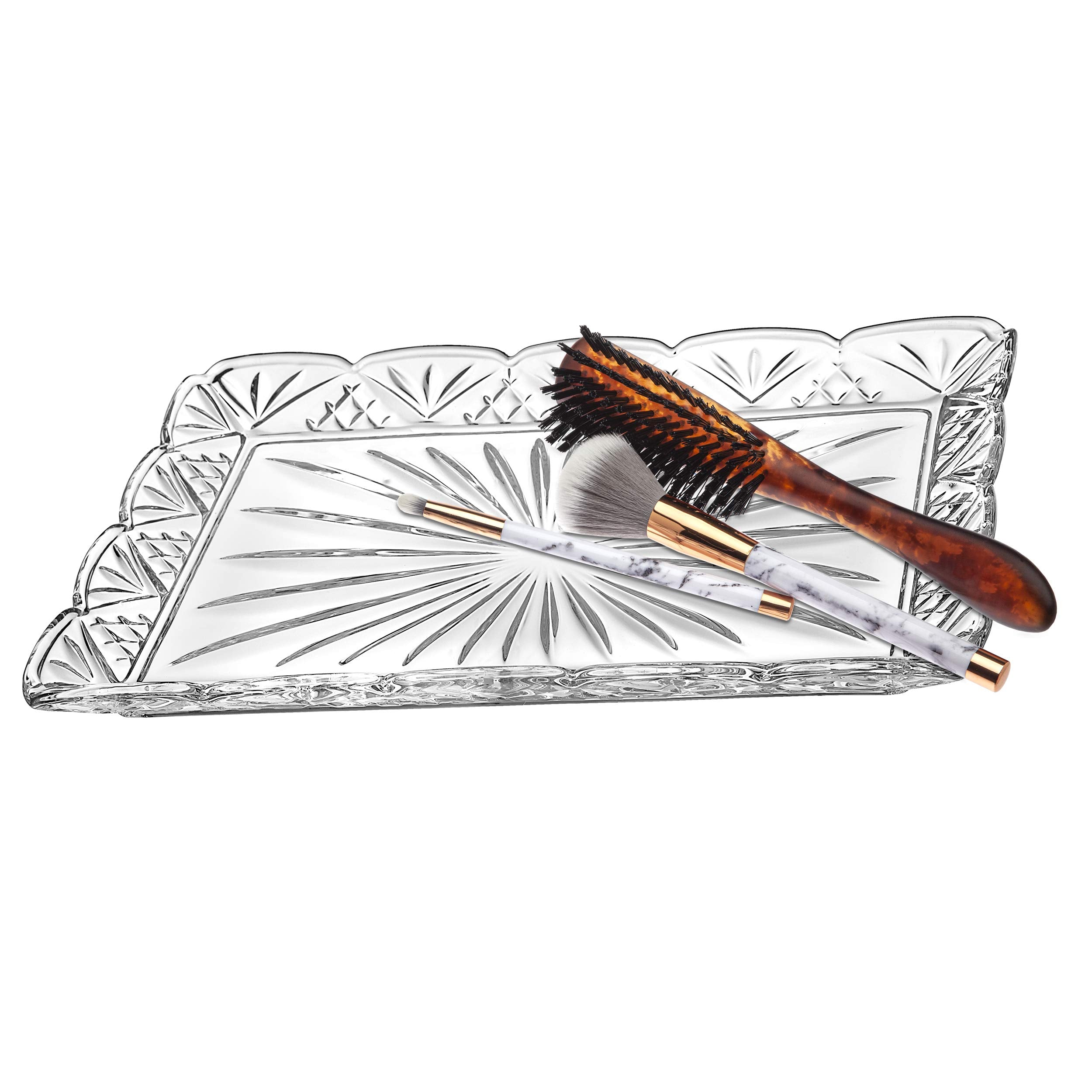 Godinger Guest Towel Tray - Dublin Collection, 12'' X 8''