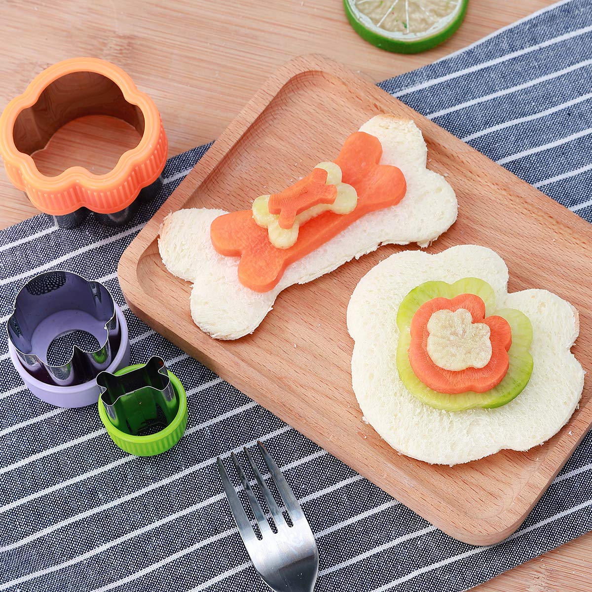 Dog Cookie Cutter Set - Dog Bone And Dog Paw Print Cookie Mold For Homemade Treats - Stainless Steel Cookie Cutter Molds For Kid