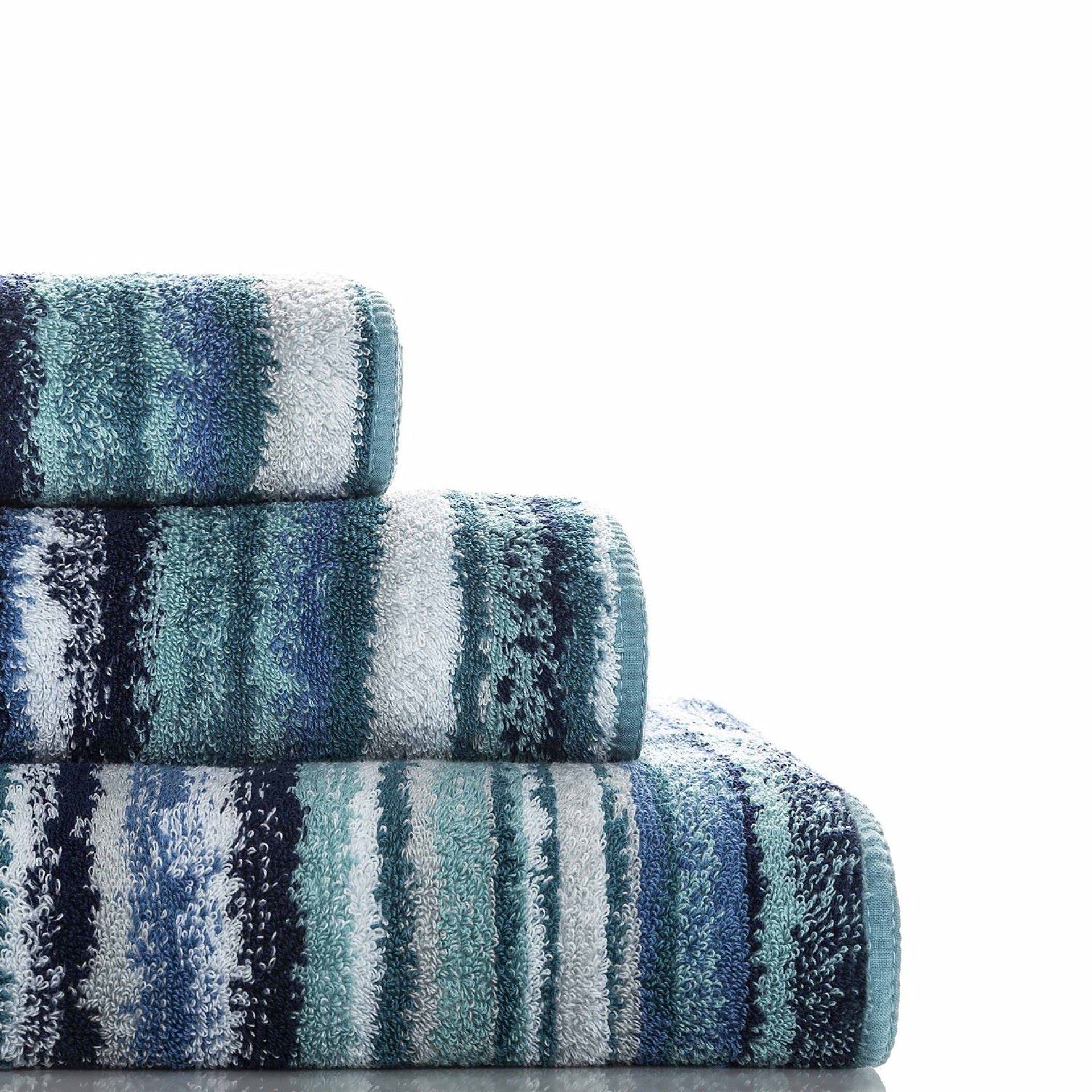 Graccioza Venice Hand Towel (18'' X 30'') - Baltic - Made In Portugal, 600-Gsm, Combed Cotton